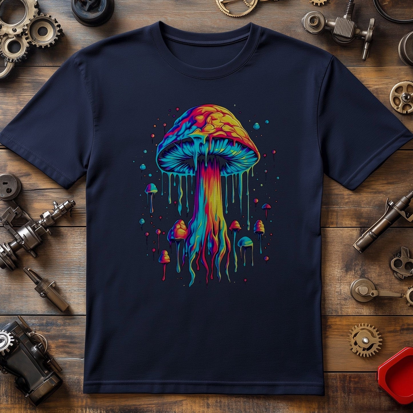 Drip Mushroom 2 T-Shirt - Colorful