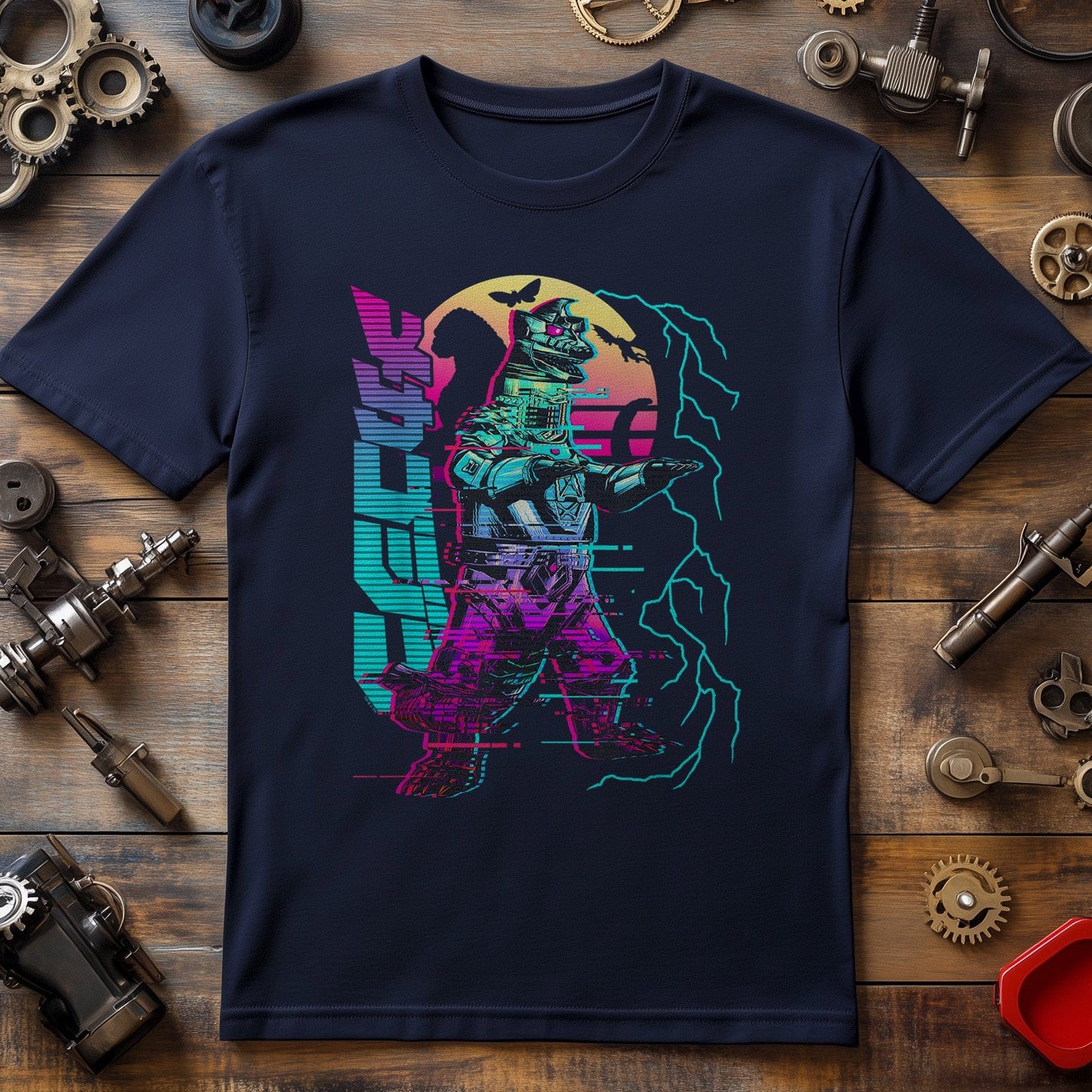 Godzilla Neon Mechagodzilla T-Shirt