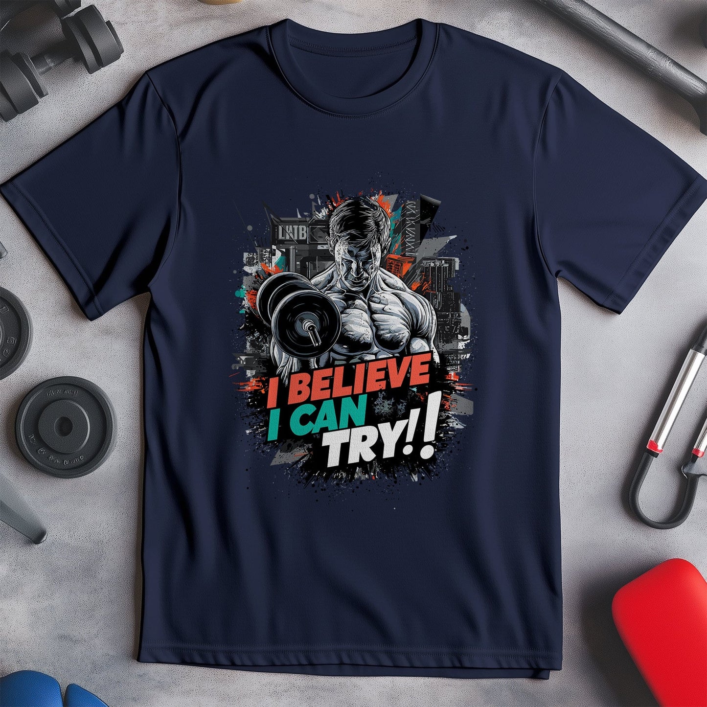 Gym 42 T-shirt  I Believe I Can Try!