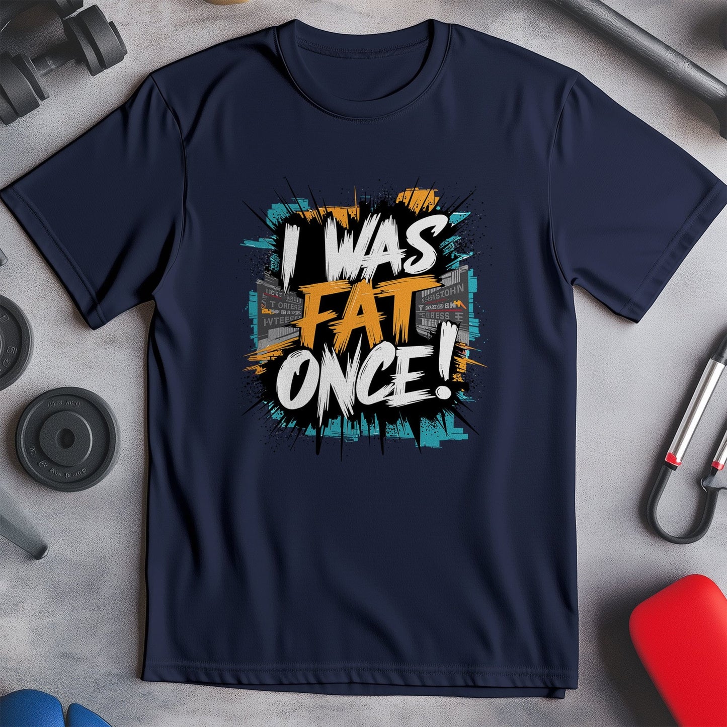 Gym 5 I Was Fat Once T-Shirt
