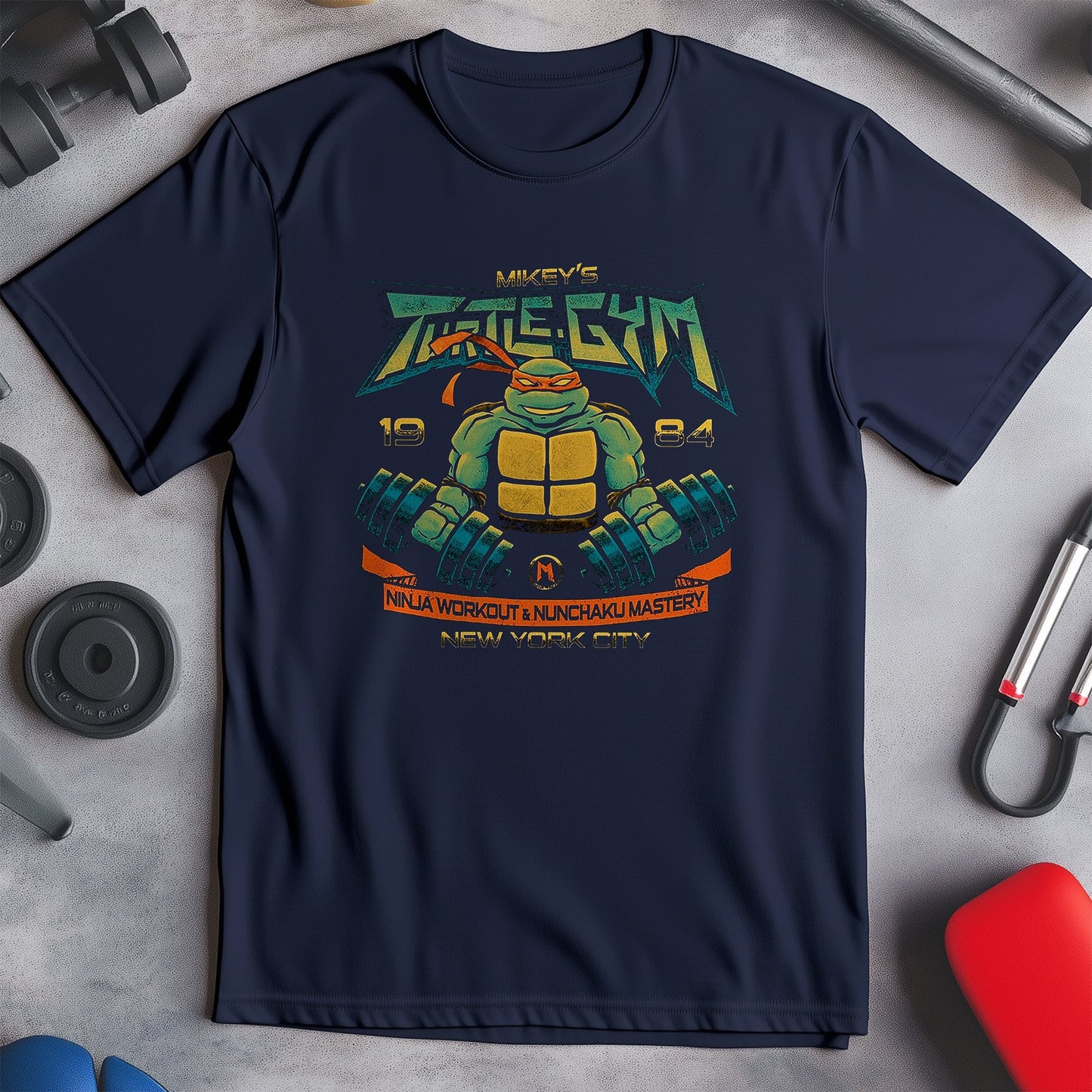 Mikey's Gym T-Shirt - Cowabunga!