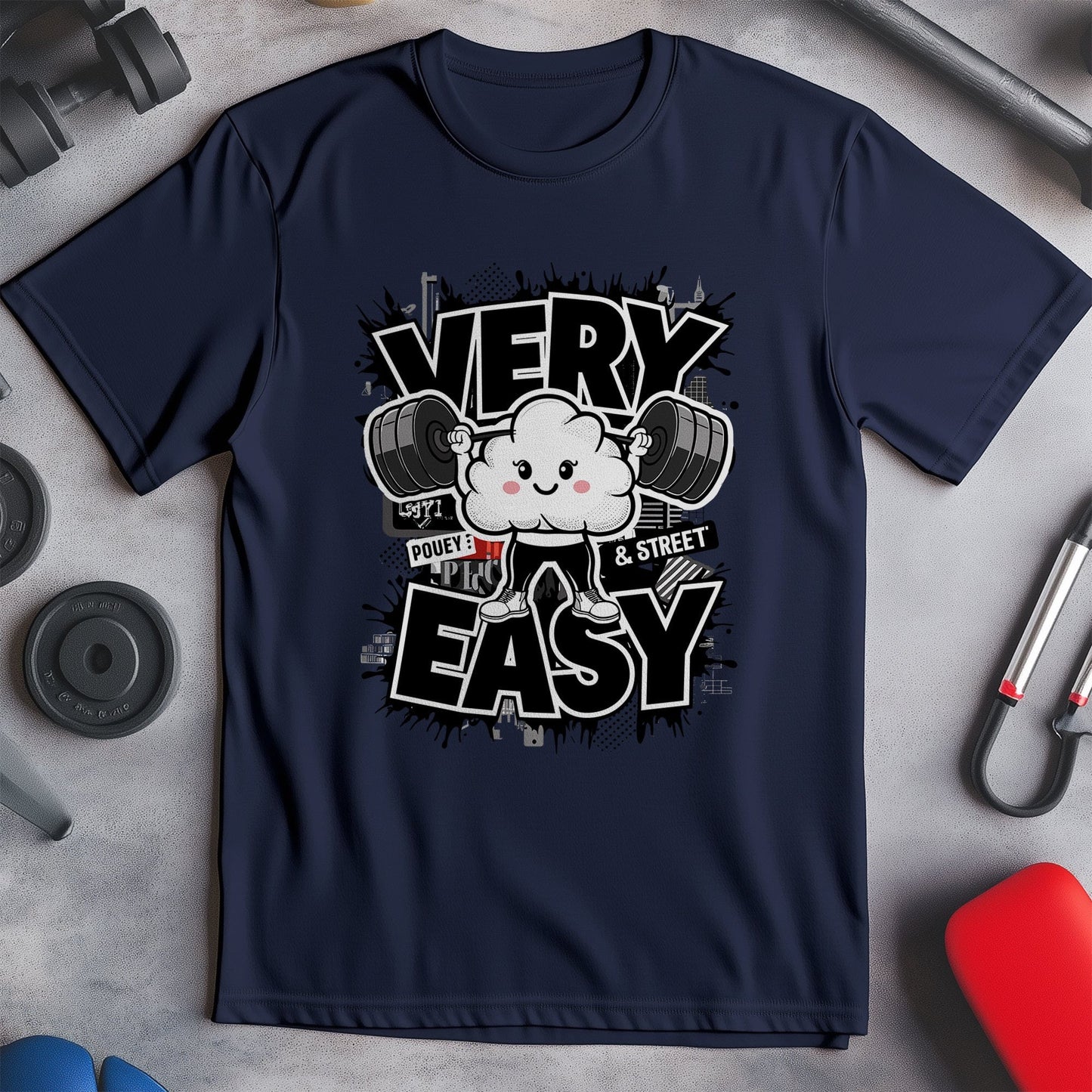 Gym 78 t-shirt Workout with a cloud of ease!