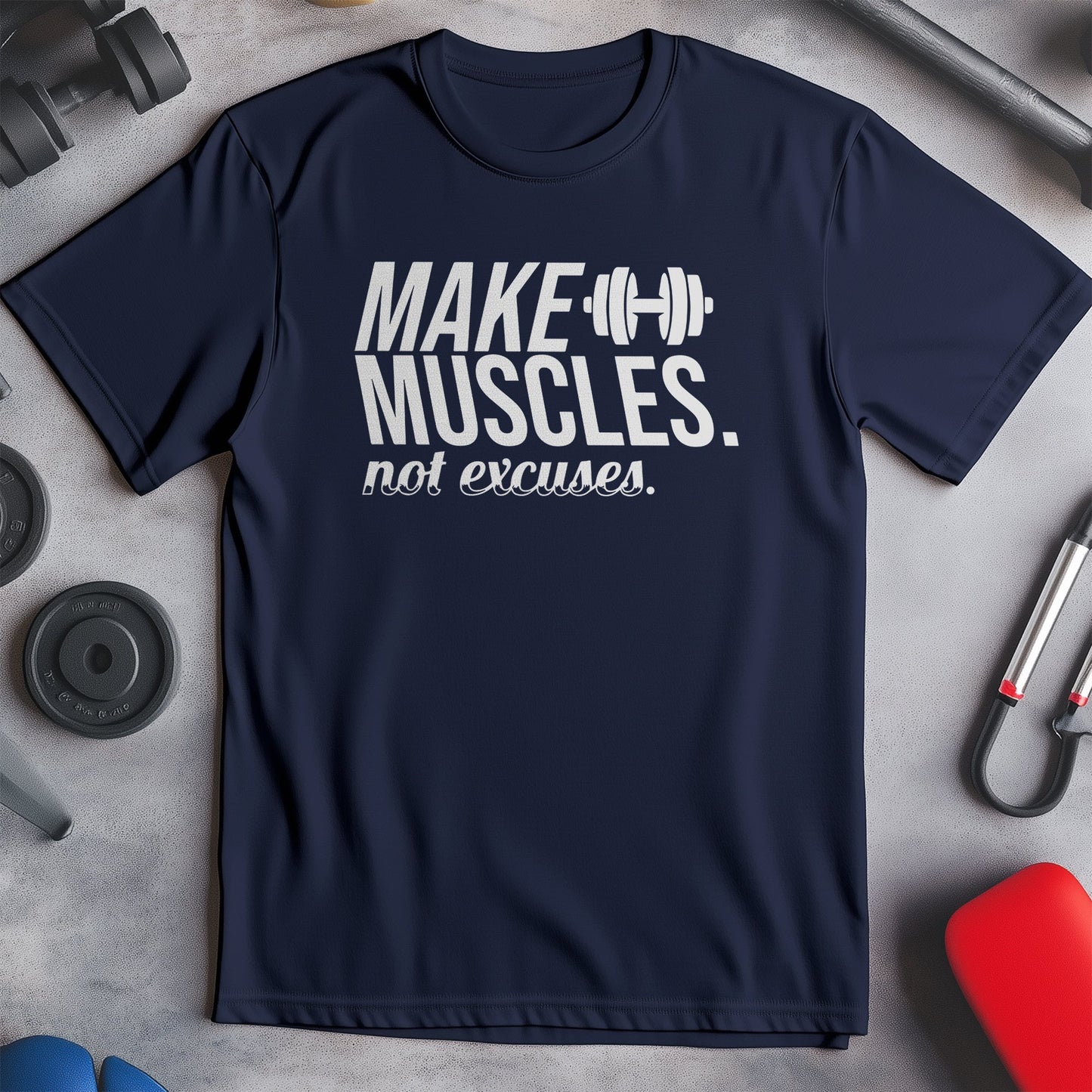 Make Muscles Not Excuses T-shirt -