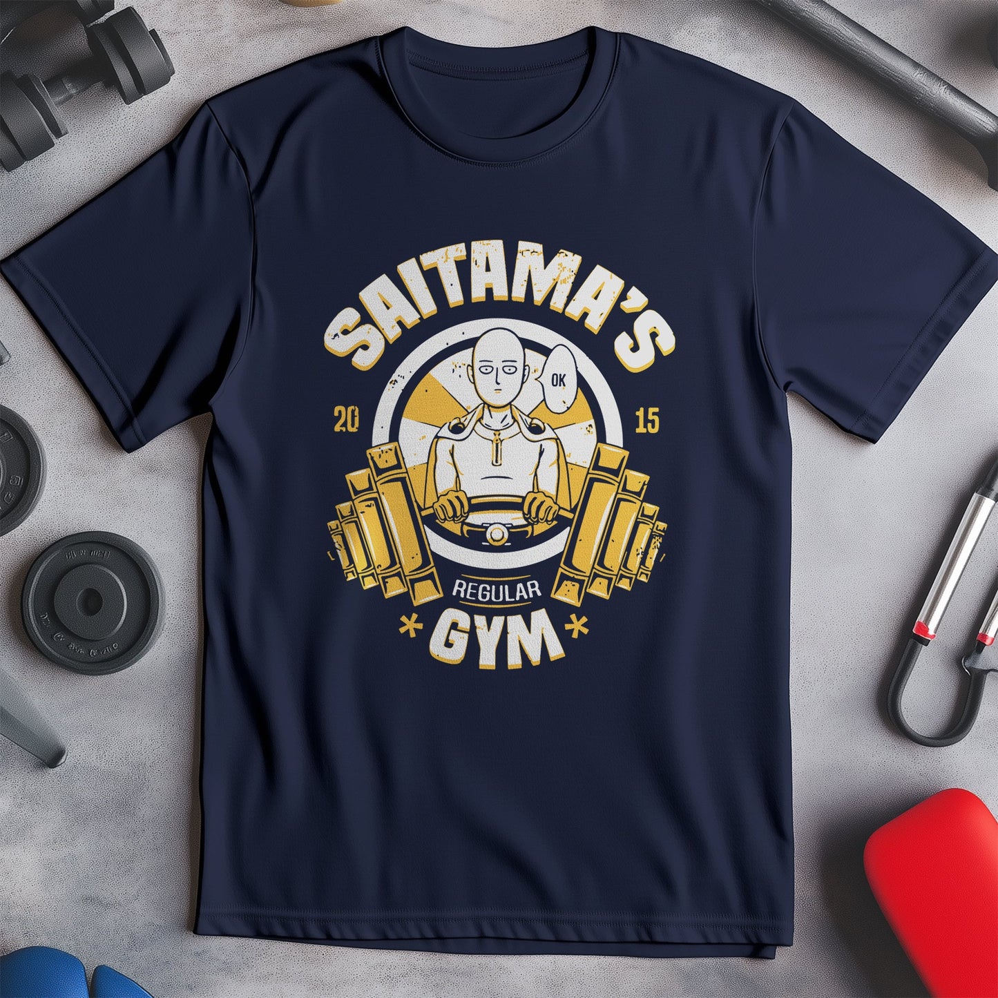 Saitama's Gym T-Shirt - Punching Fun
