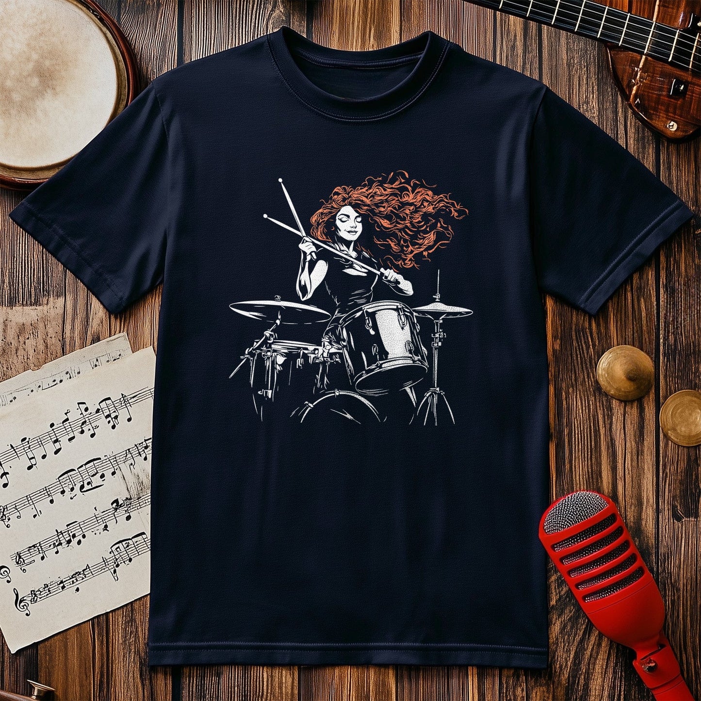 Brave Princess Drummer T-Shirt