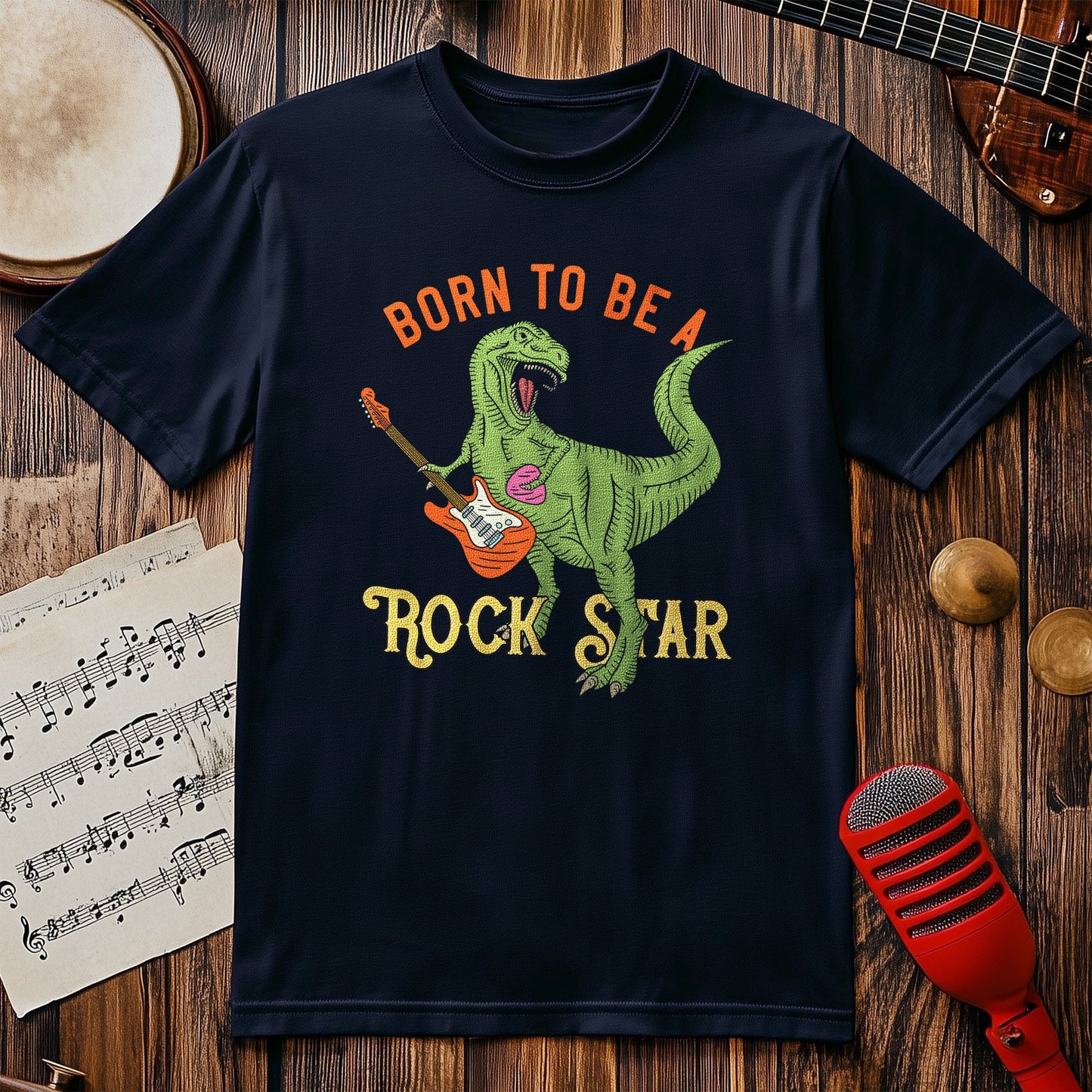 T-Rex Rock Star T-Shirt - Unleash