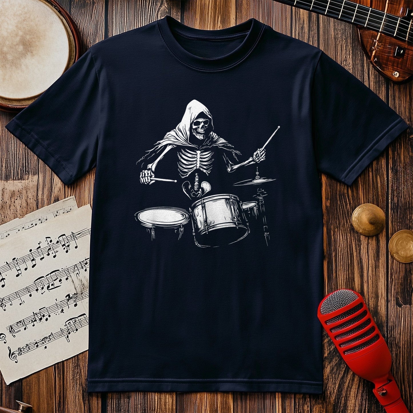 Skeleton Drummer T-Shirt