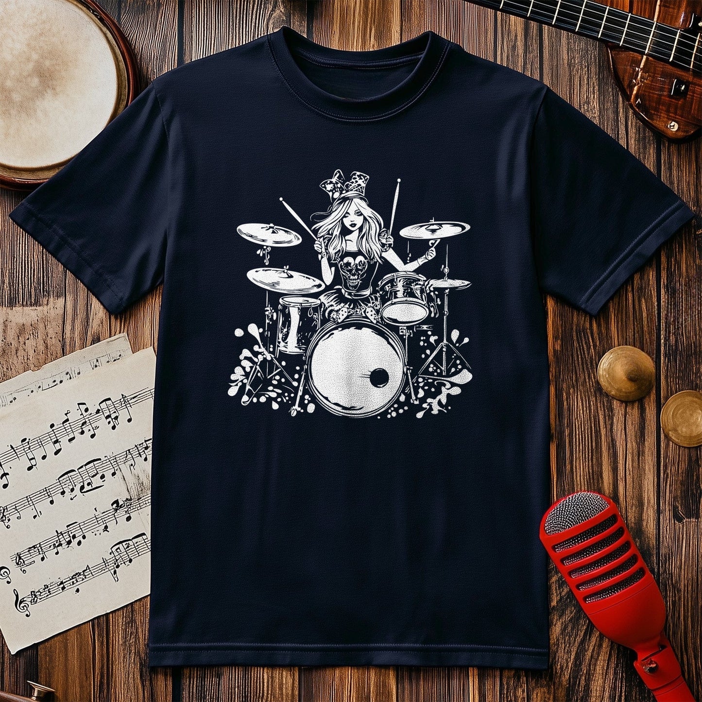 Alice in Wonder Drummer T-shirt