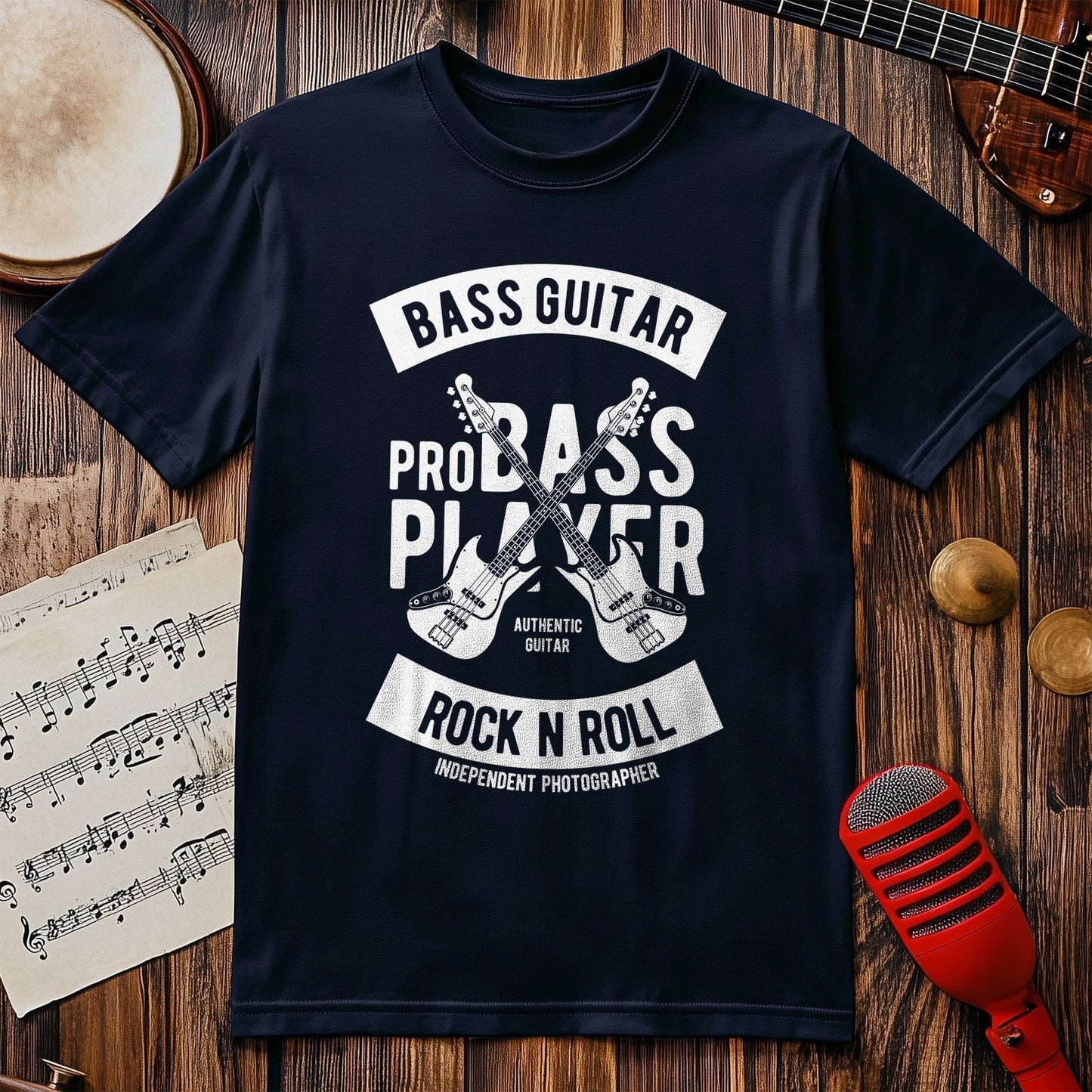 Bass Guitar T-shirt - Rock 'n' Roll
