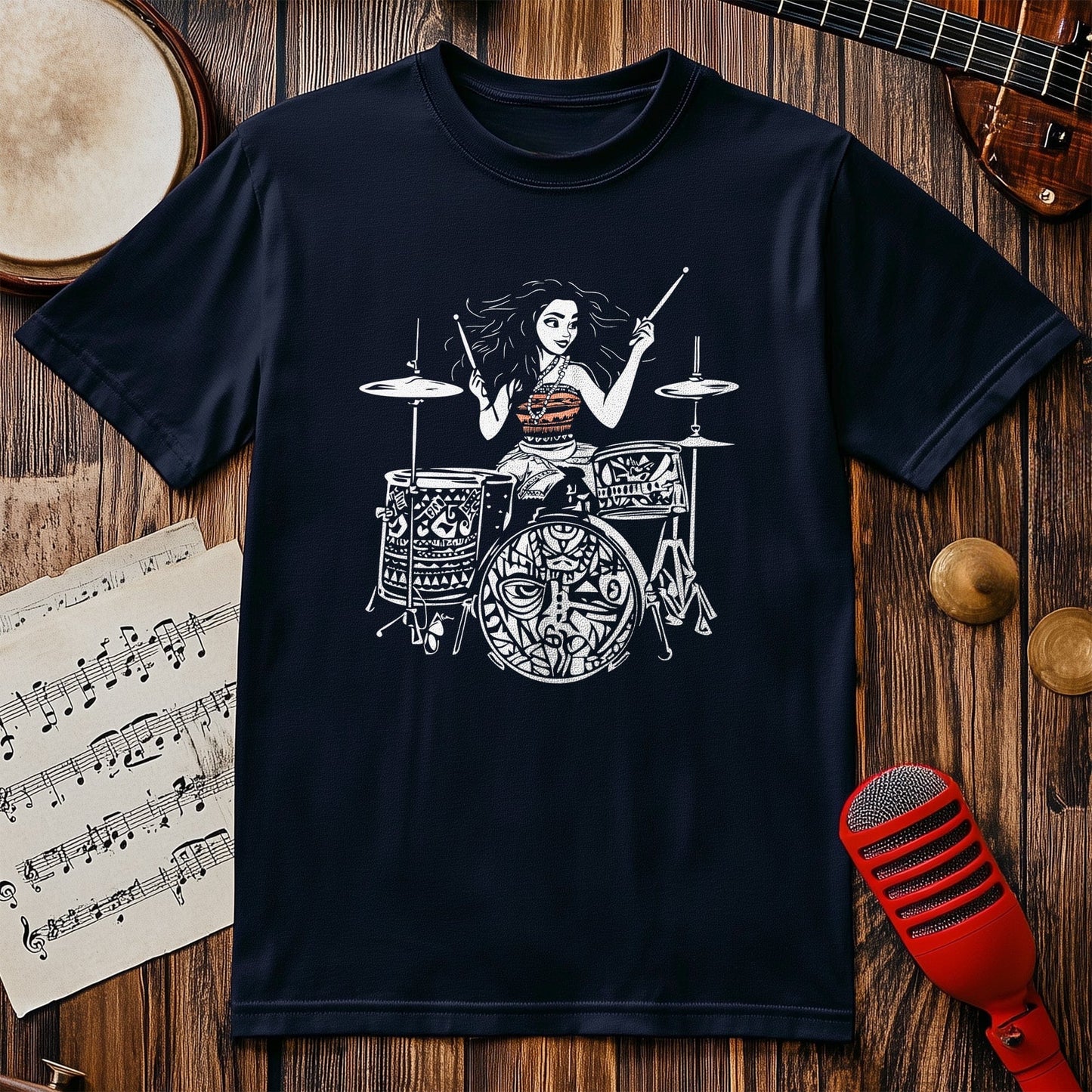 Princess Moana Drummer T-shirt