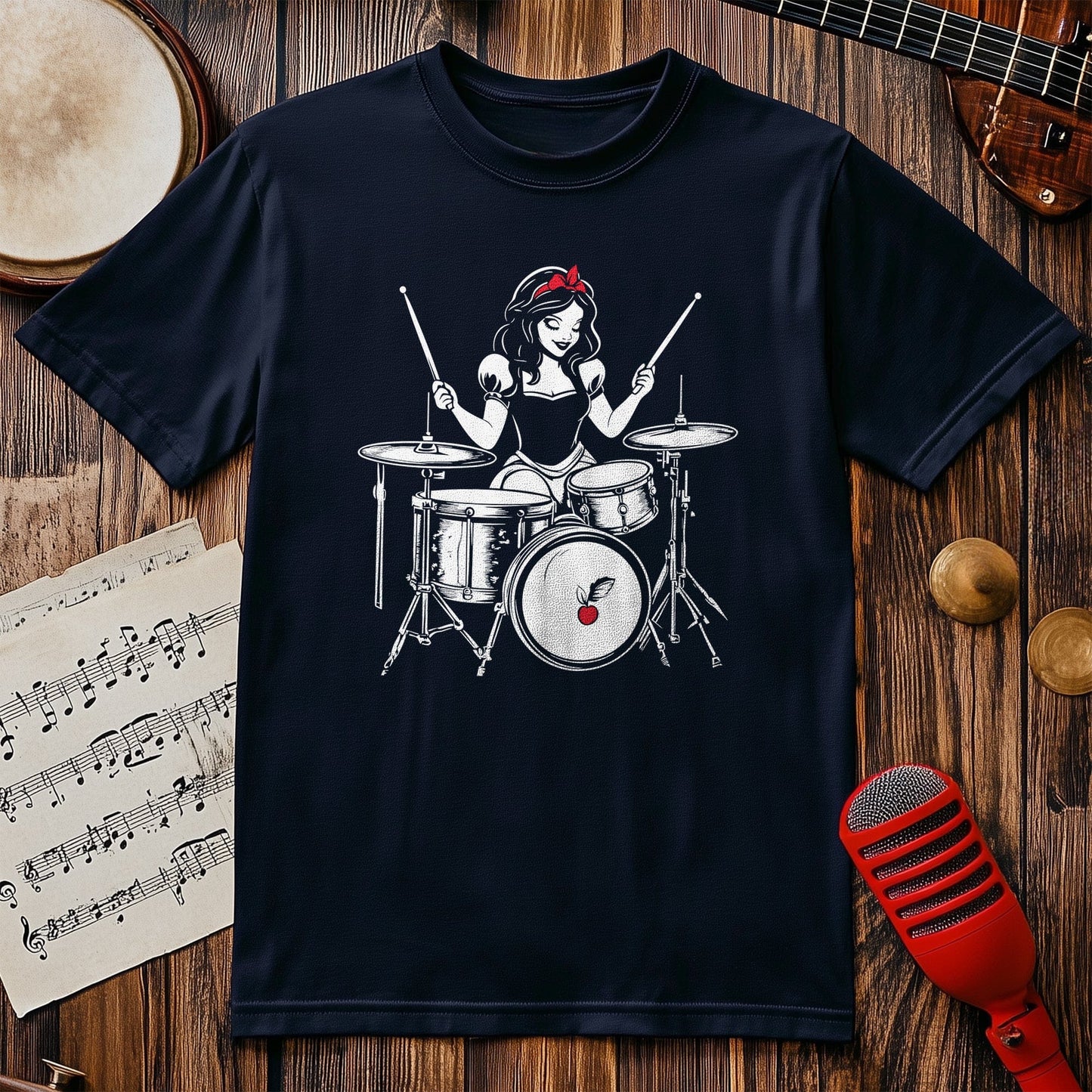 Princess Snow White Drummer T-Shirt -