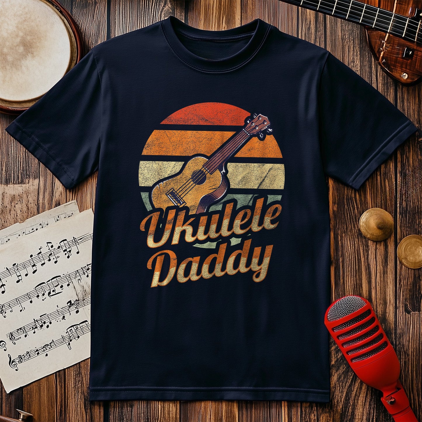Ukulele Daddy T-Shirt - Strum Along