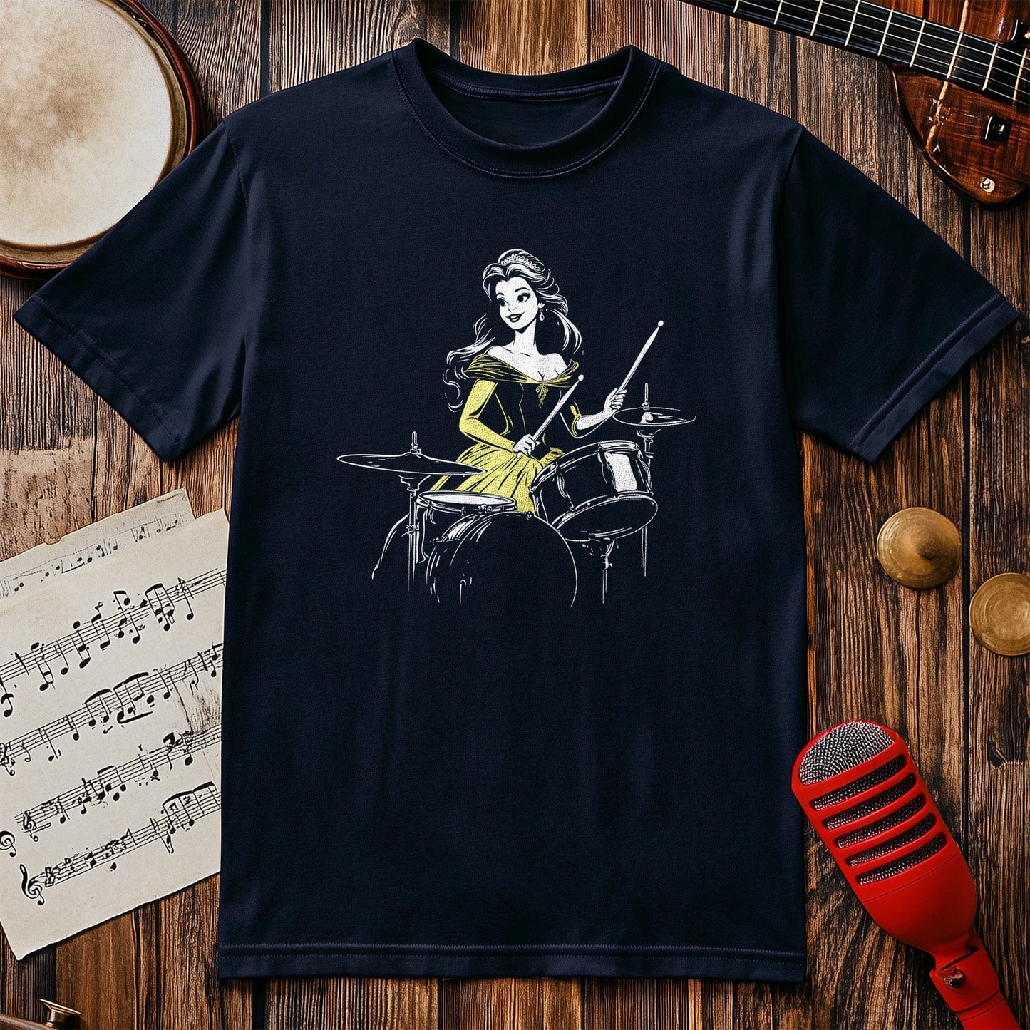 Belle Princess Drummer t-shirt