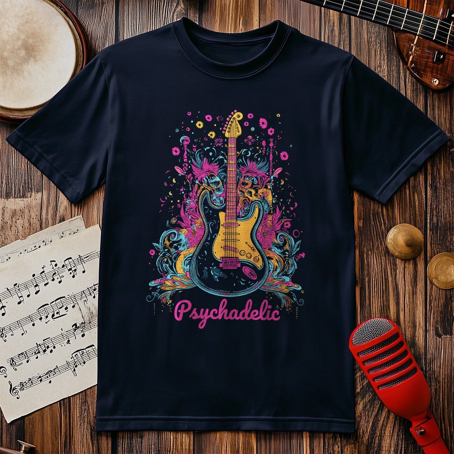 Psychedelic Guitar T-shirt