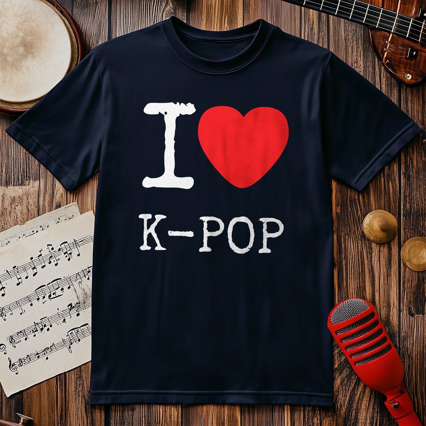 I Love K-Pop T-Shirt - A Fun Ode to