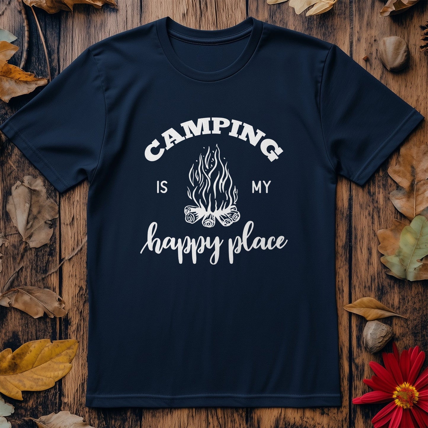 Camping Is My Happy Place T-Shirt -