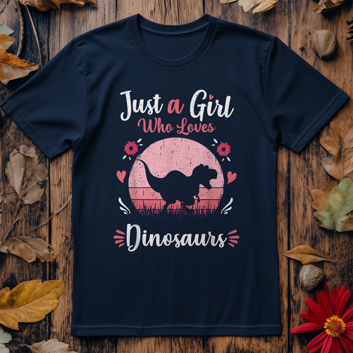 Just A Girl Who Dinosaurs T-Shirt -