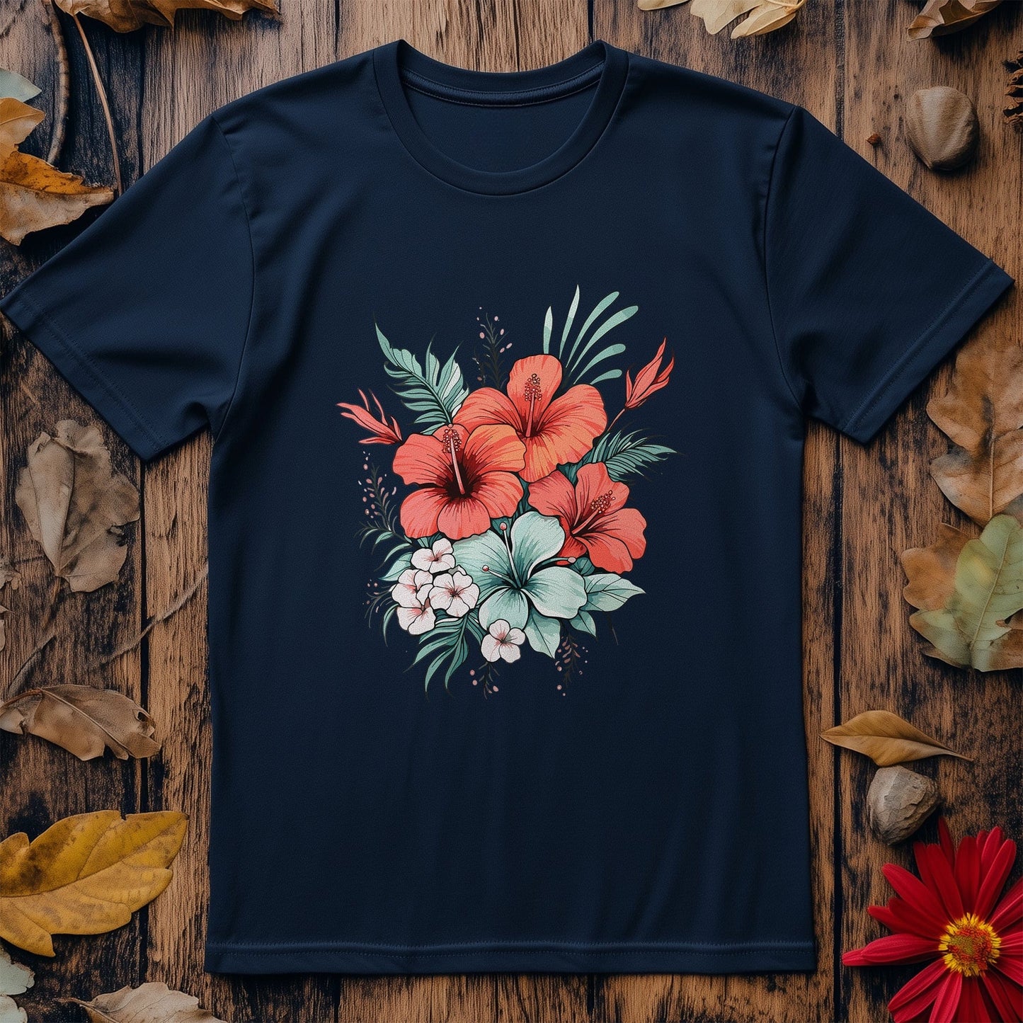 Flower14 T-shirt - Hibiscus Happiness!
