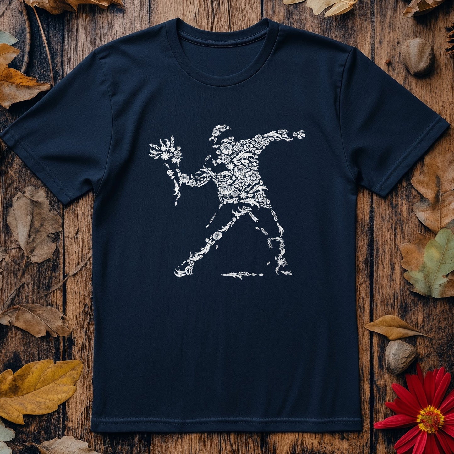 Banksey Flower Thrower T-shirt