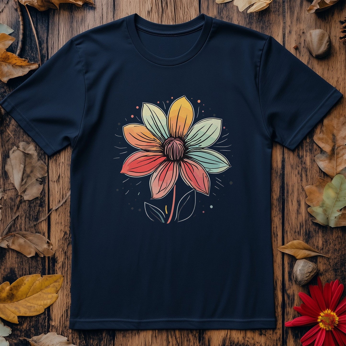 Flower34 Funny T-Shirt - Blooming with