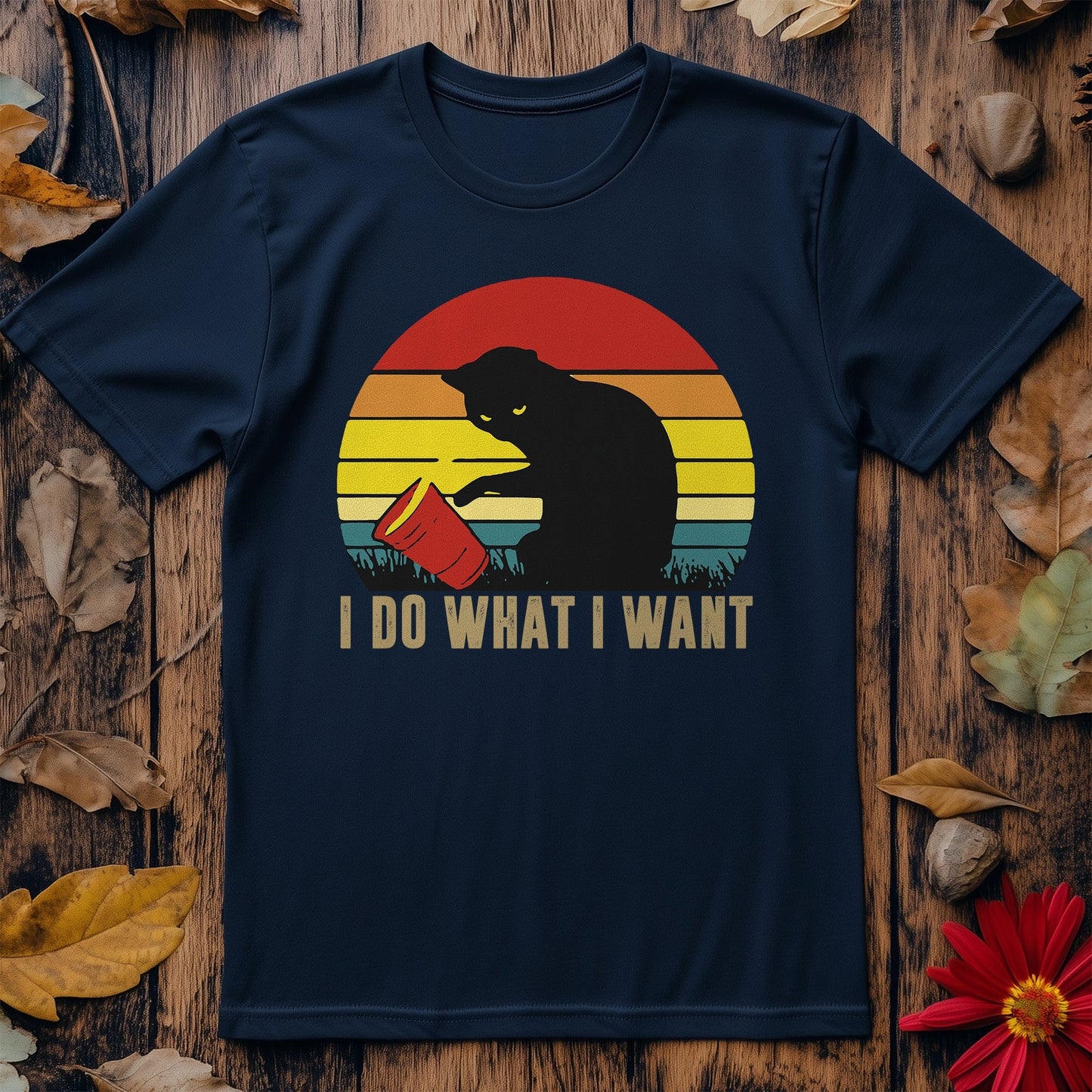 I Do What I Want Black Cat T-Shirt ‚Äì