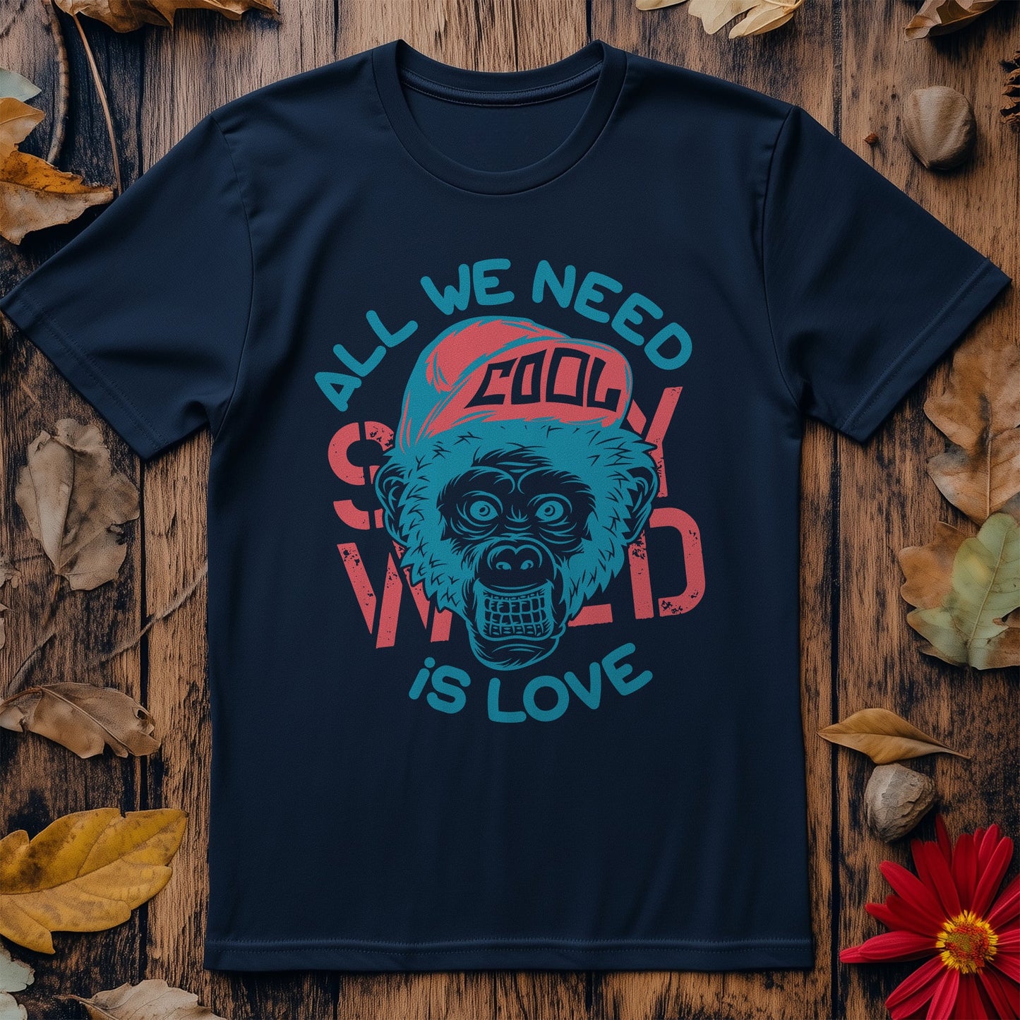 Monkey All We Need T-Shirt - Love,