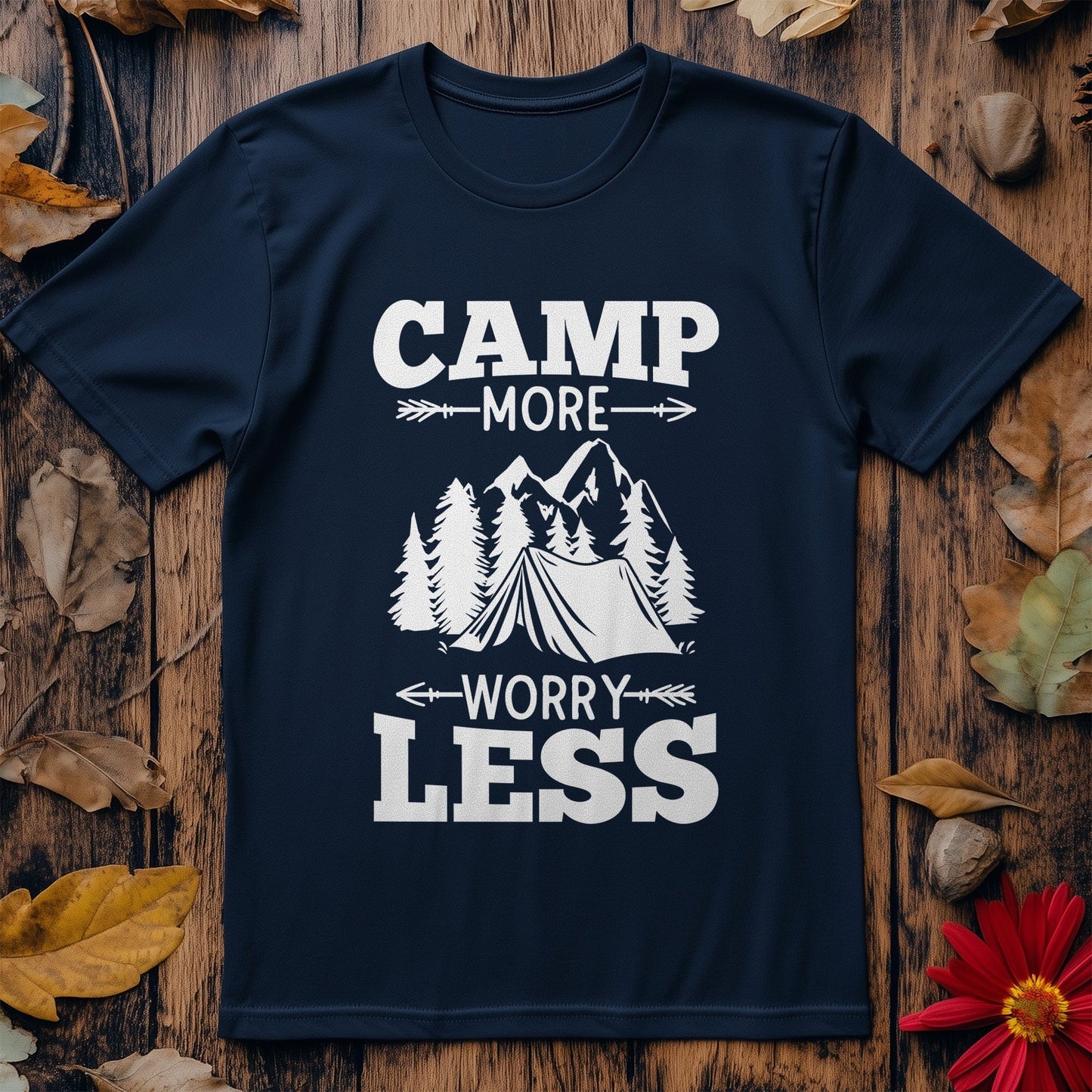 Camp More Worry Less T-shirt - Embrace