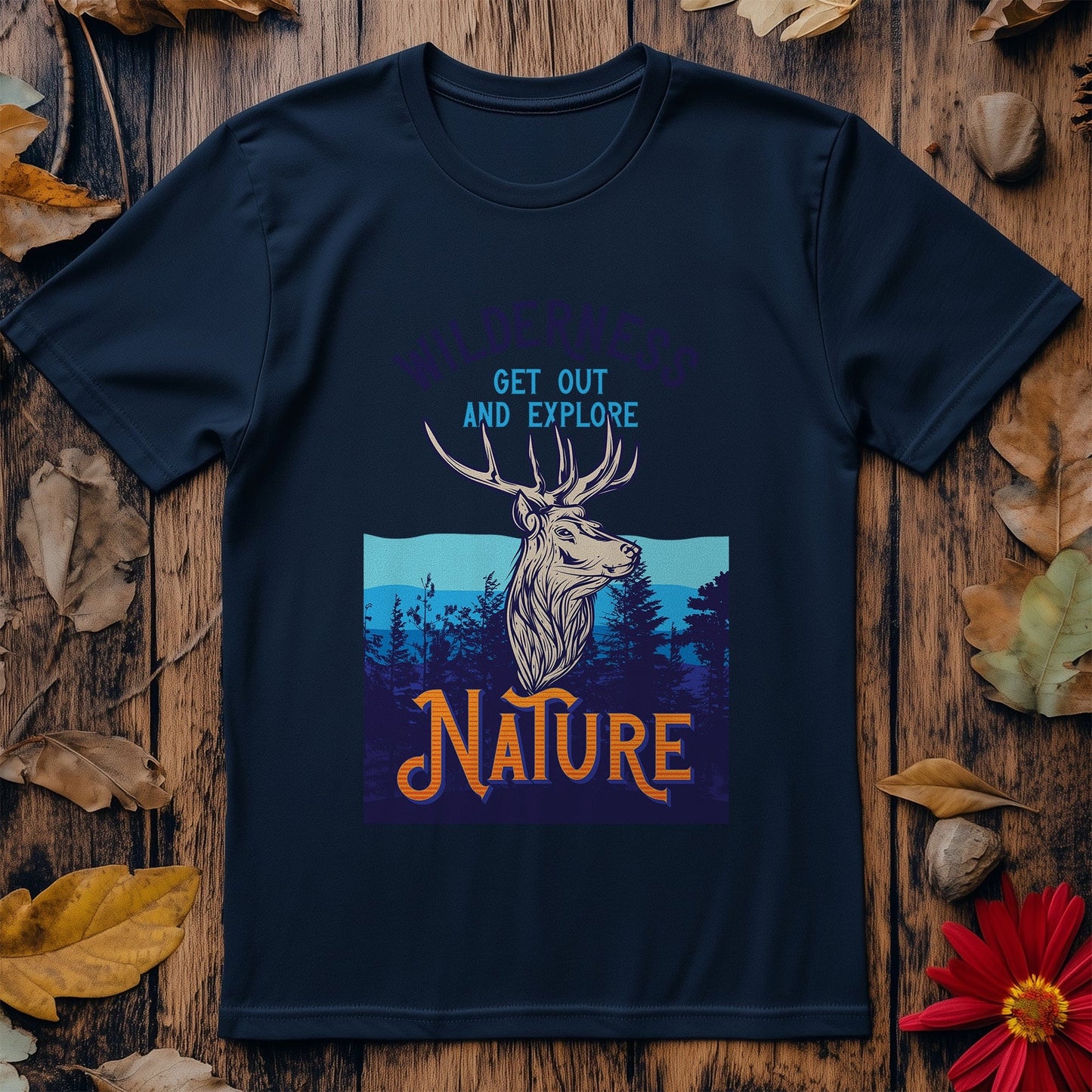 Outdoor_6 Deer T-shirt - Hilarious