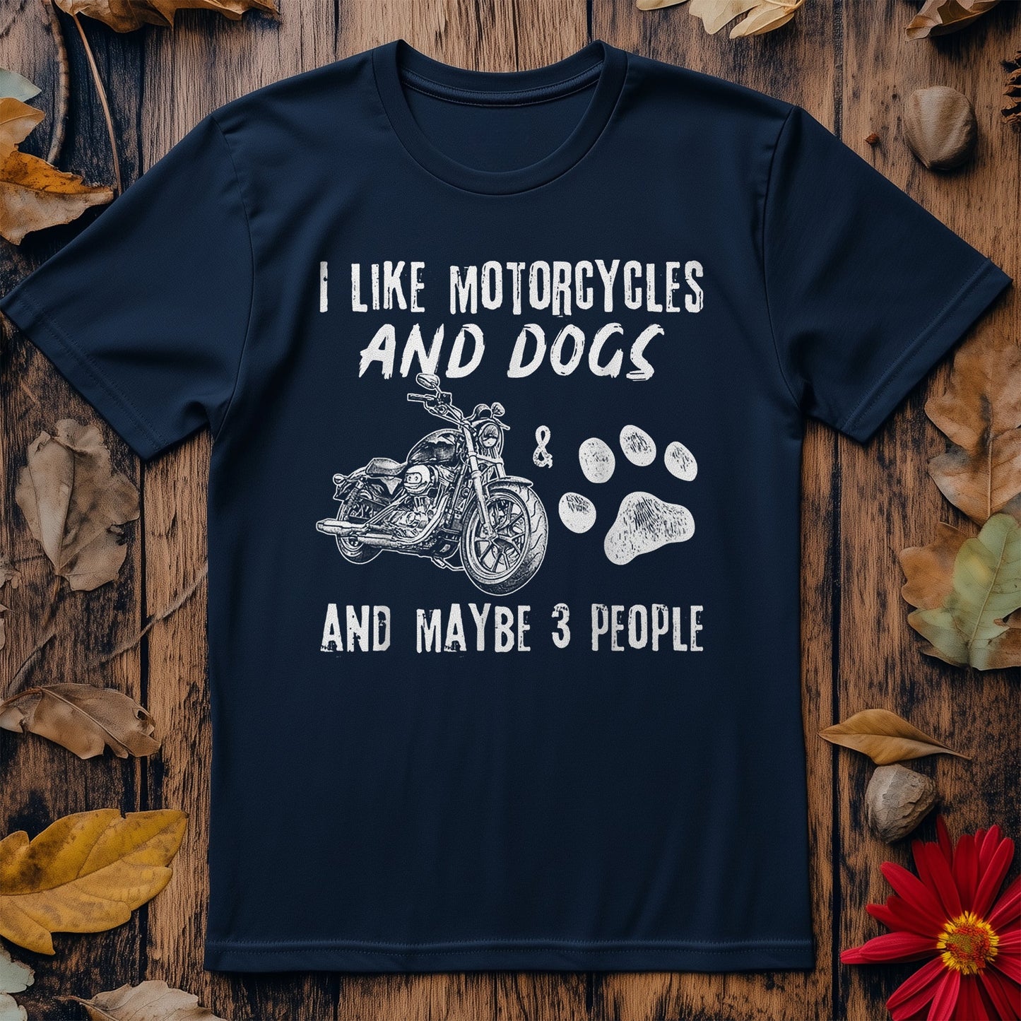 Motorcycles & Dogs T-shirt - Unleash
