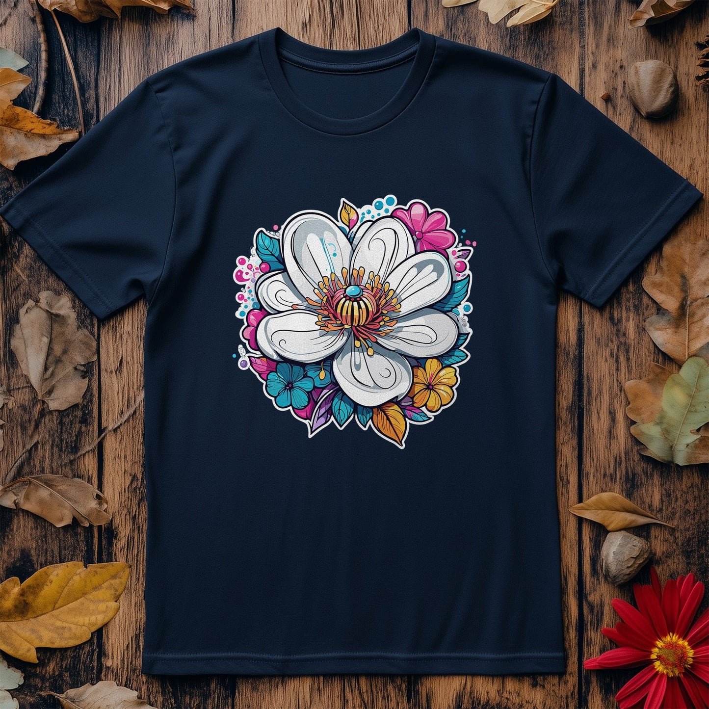 Flower4 T-shirt - Blooming with Humor!