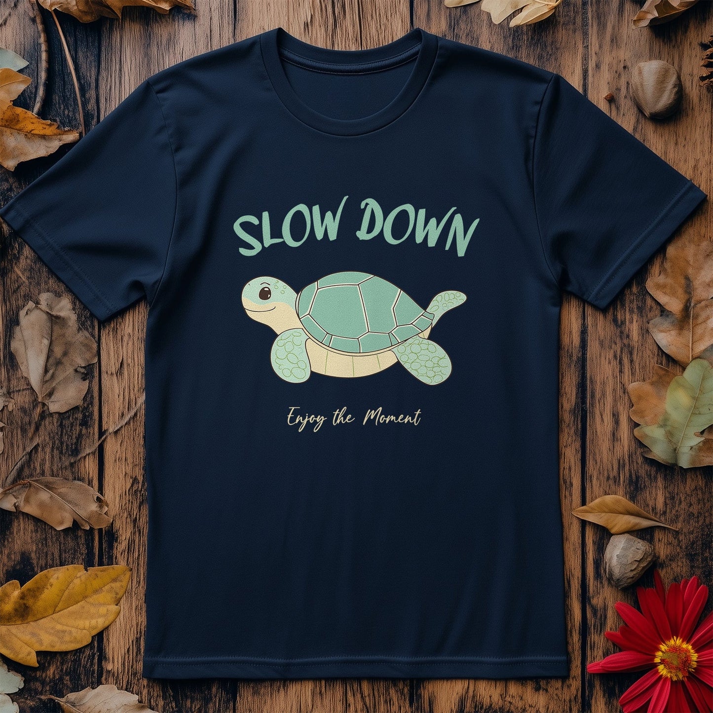 Slow Down 7 T-Shirt - Funny Turtle