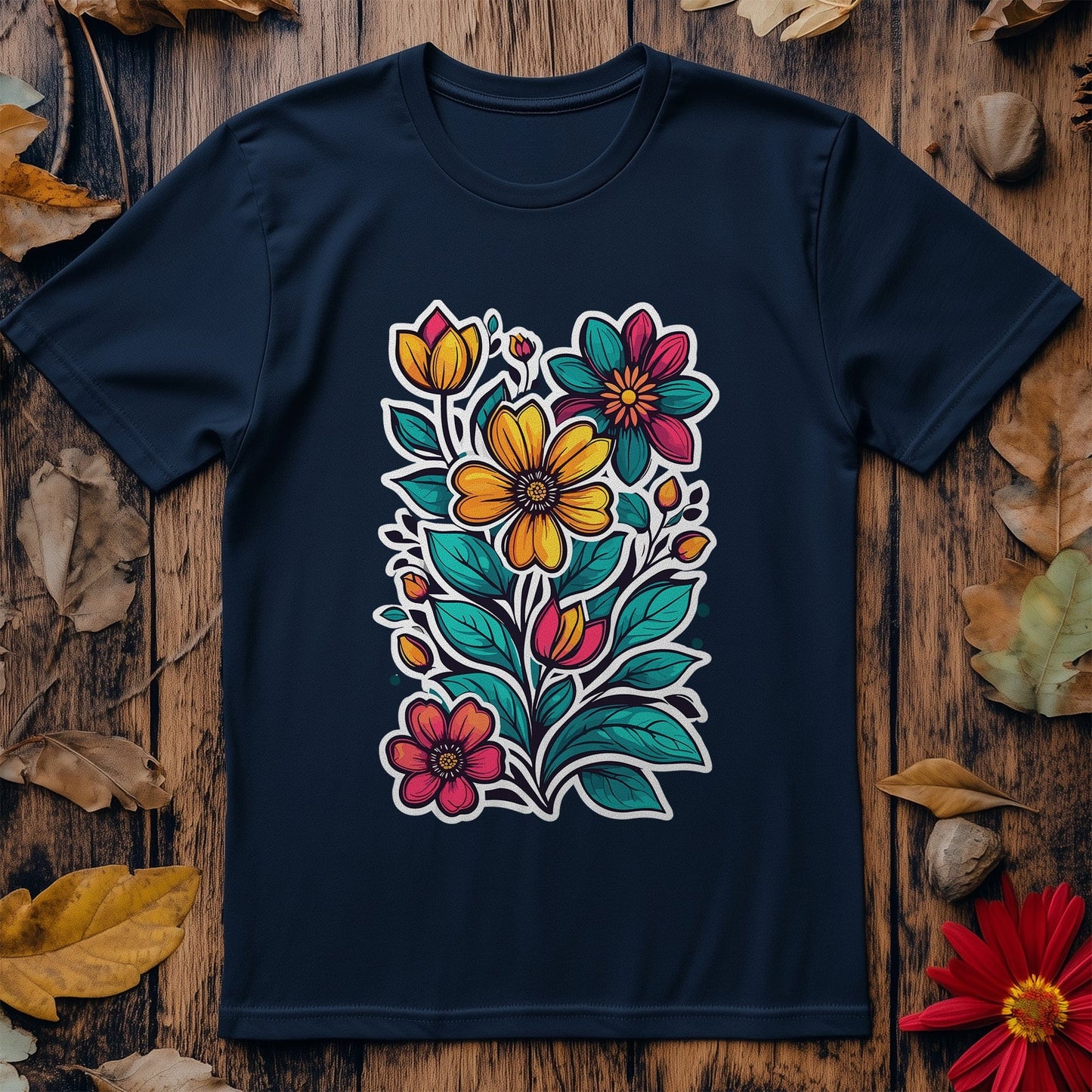 Flower70 t-shirt - Blooming Hilarity!
