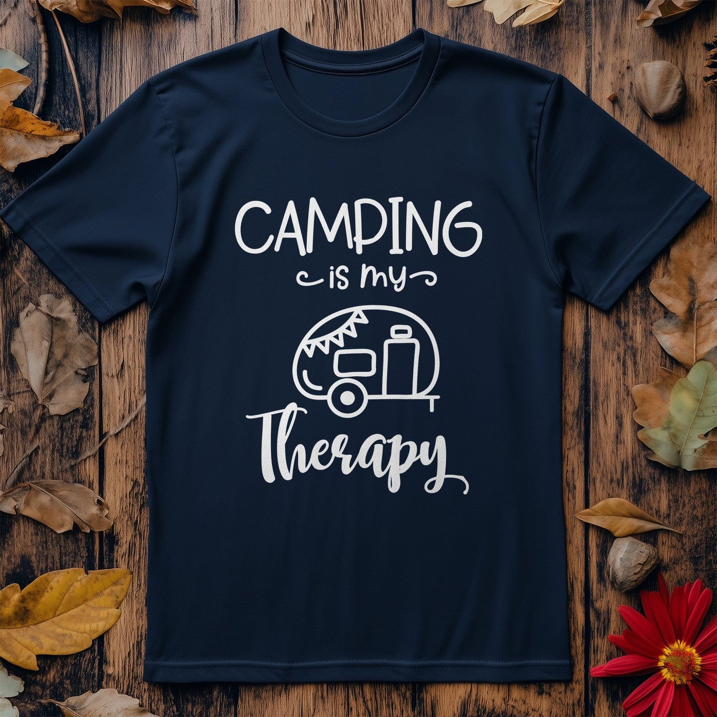 Camping is My Therapy T-Shirt - Laugh