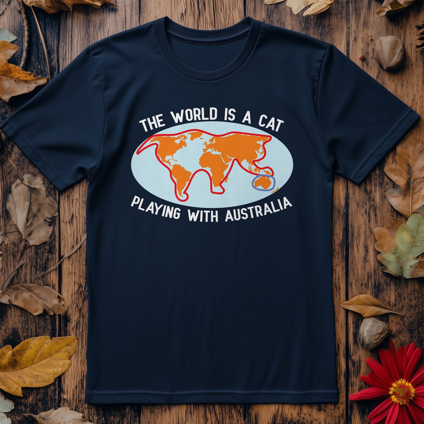 World Cat Playing T-Shirt -