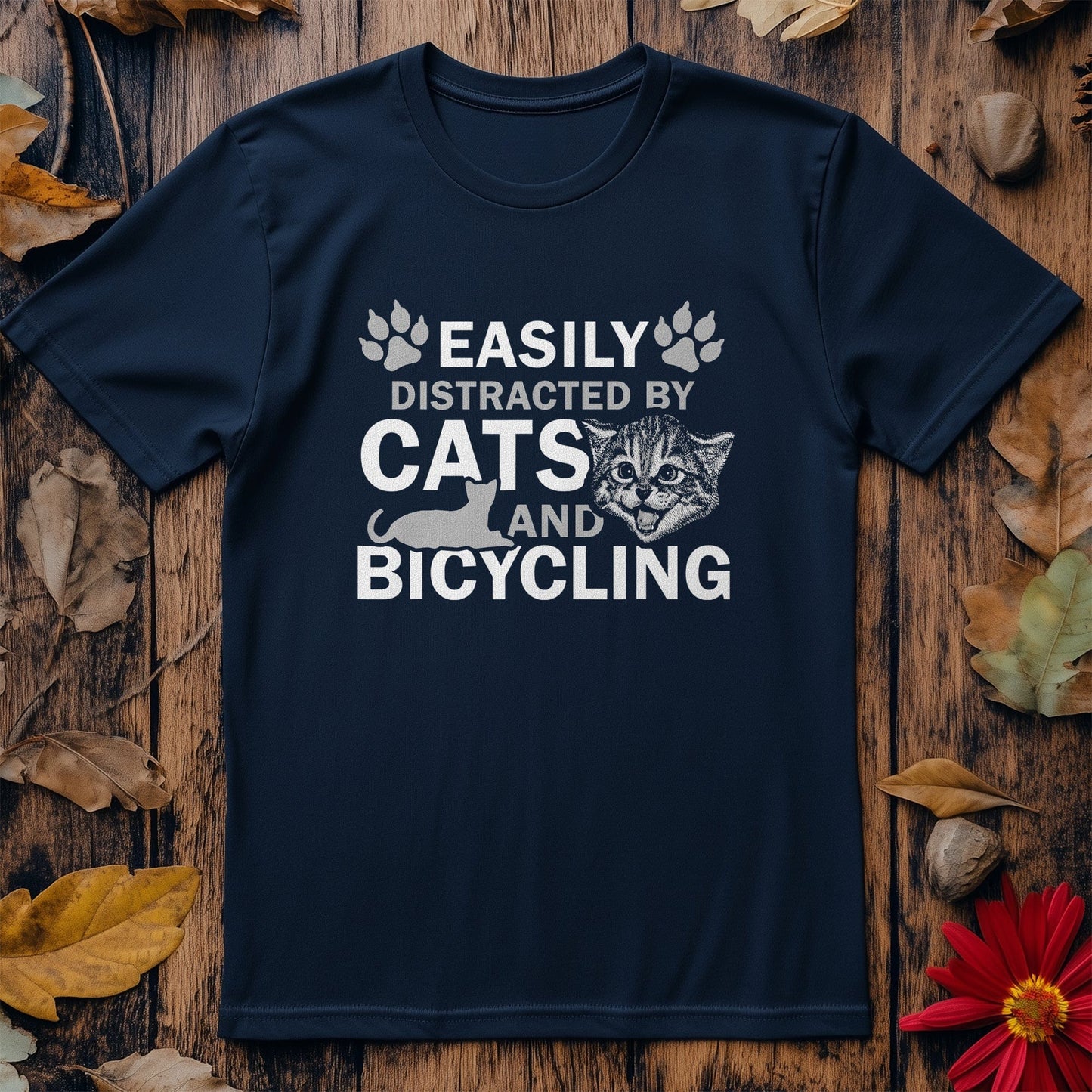Cycling (281) Cat-tastic T-Shirt -