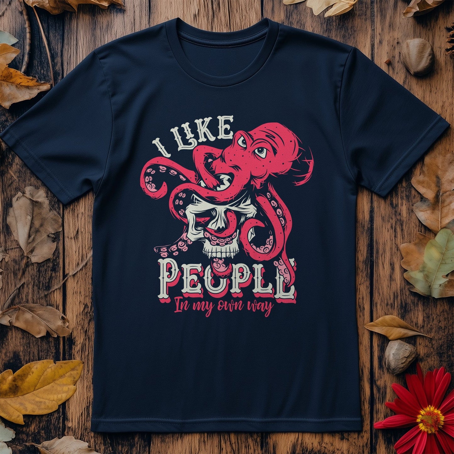 I Like People Octopus t-shirt -
