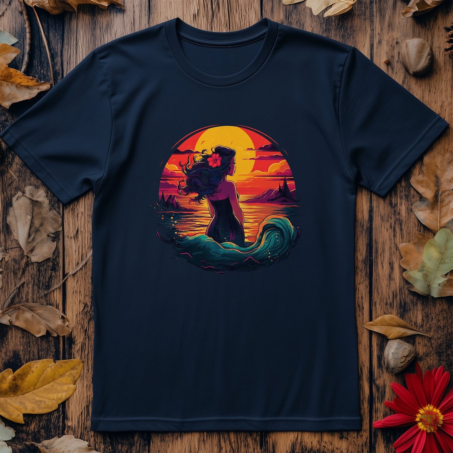 Retrowave Mermaid T-shirt