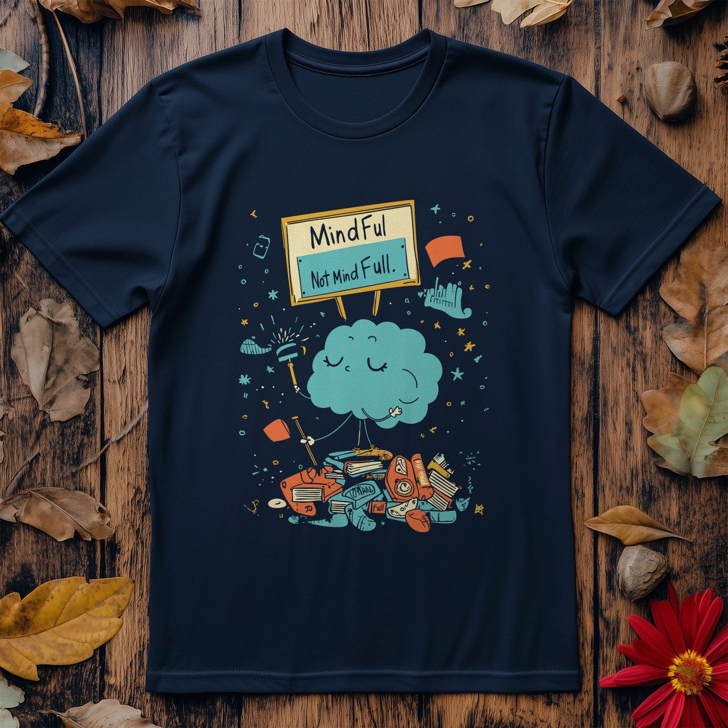 Mindful Mind Full 5 T-Shirt - Clouds