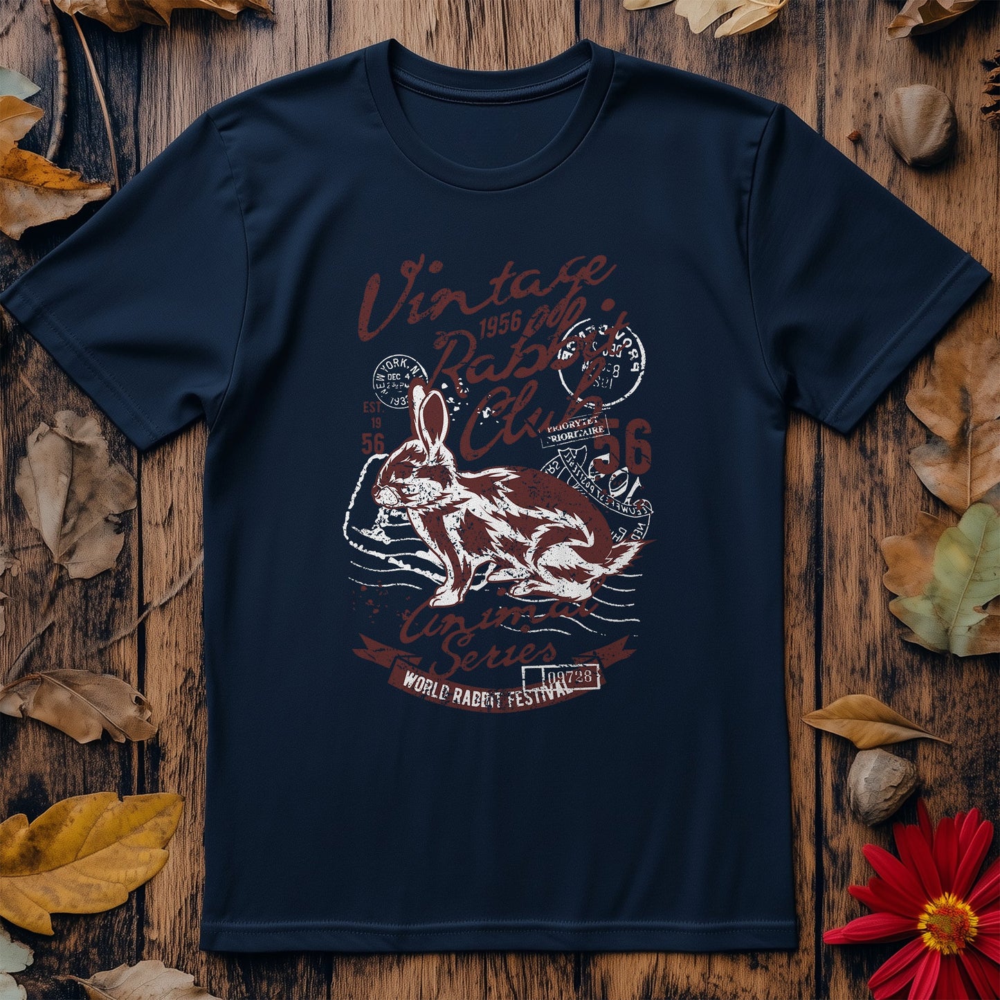Retro Rabbit Vintage T-shirt - Hoppy