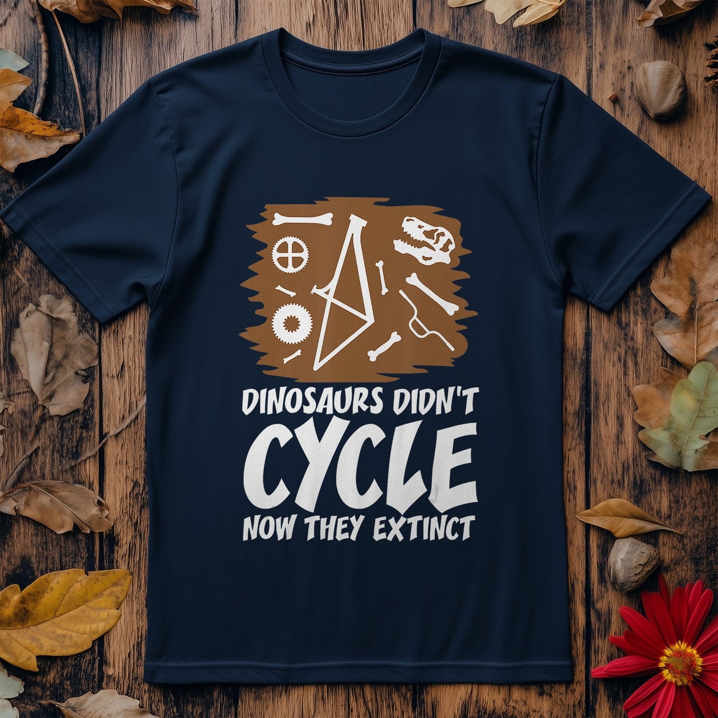 Cycling with Dinosaurs T-Shirt