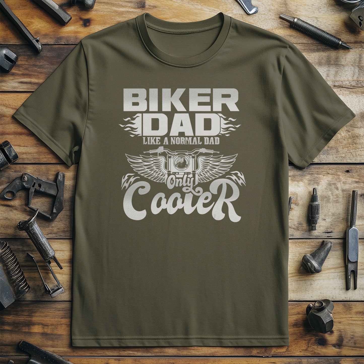 Vintage Funny Biker Dad T-Shirt