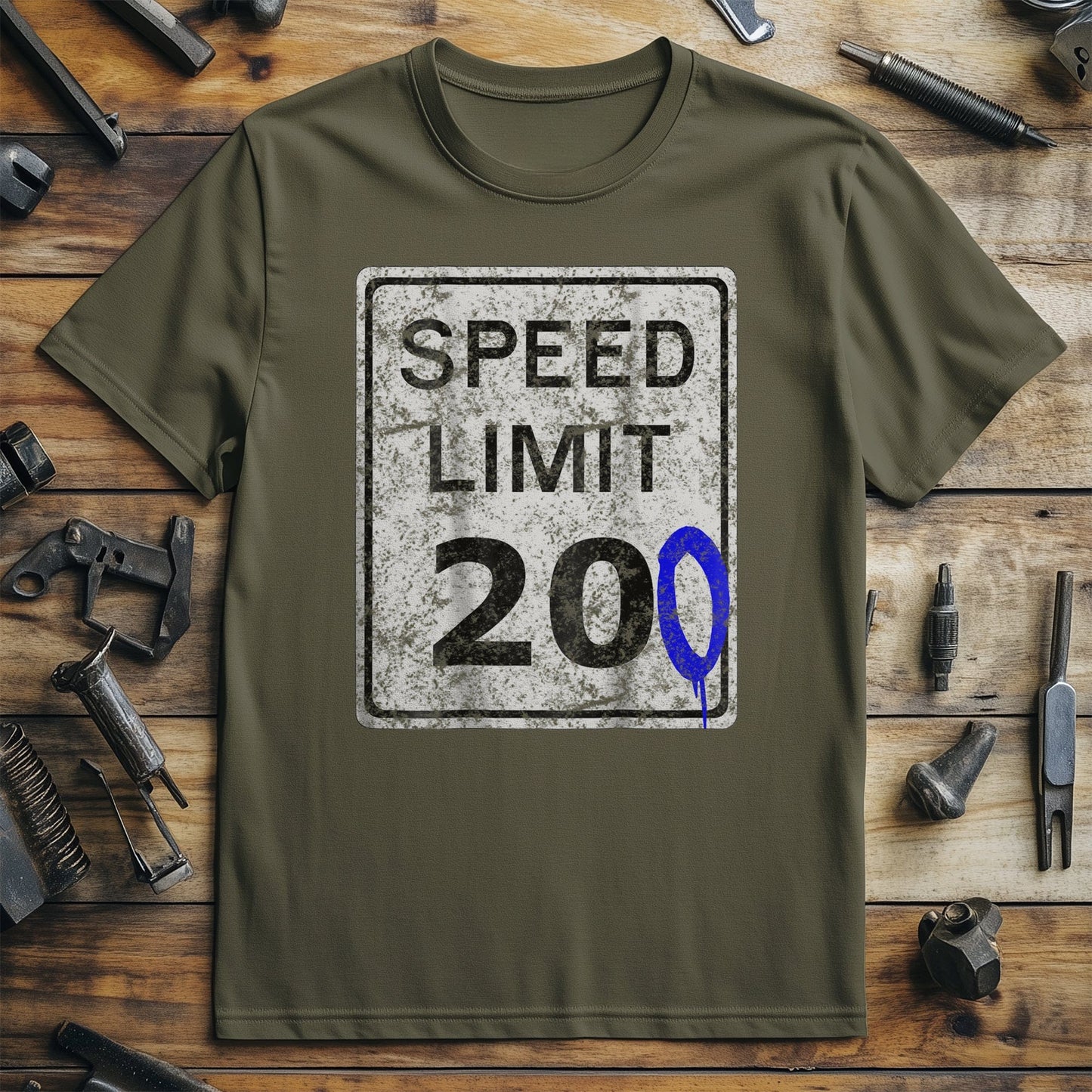 200mph Biker's Speed Limit T-Shirt
