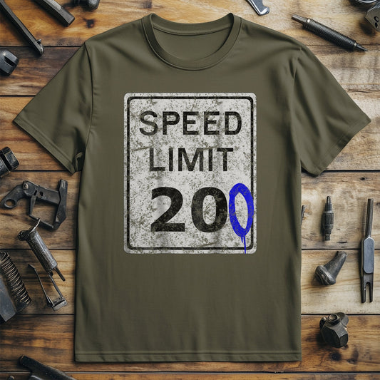 200mph Biker's Speed Limit T-Shirt