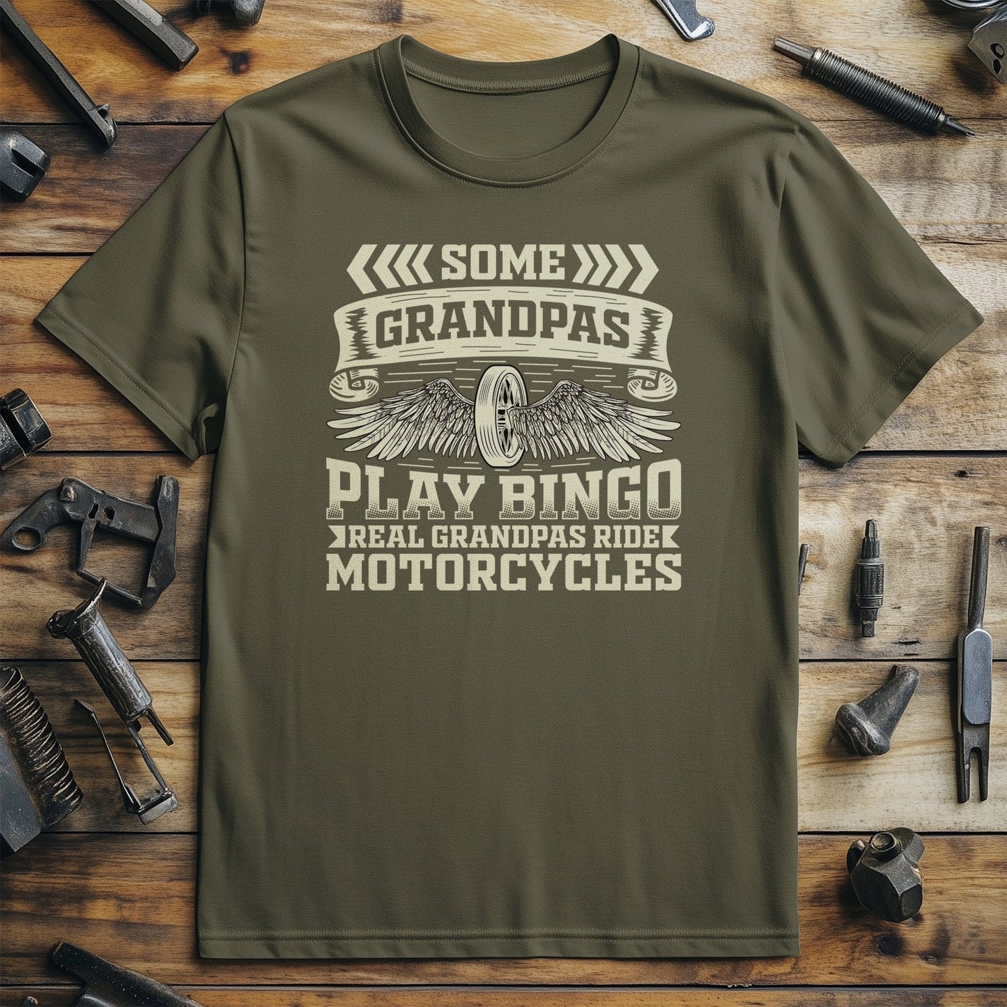 Grandpa Bingo Wing T-shirt -