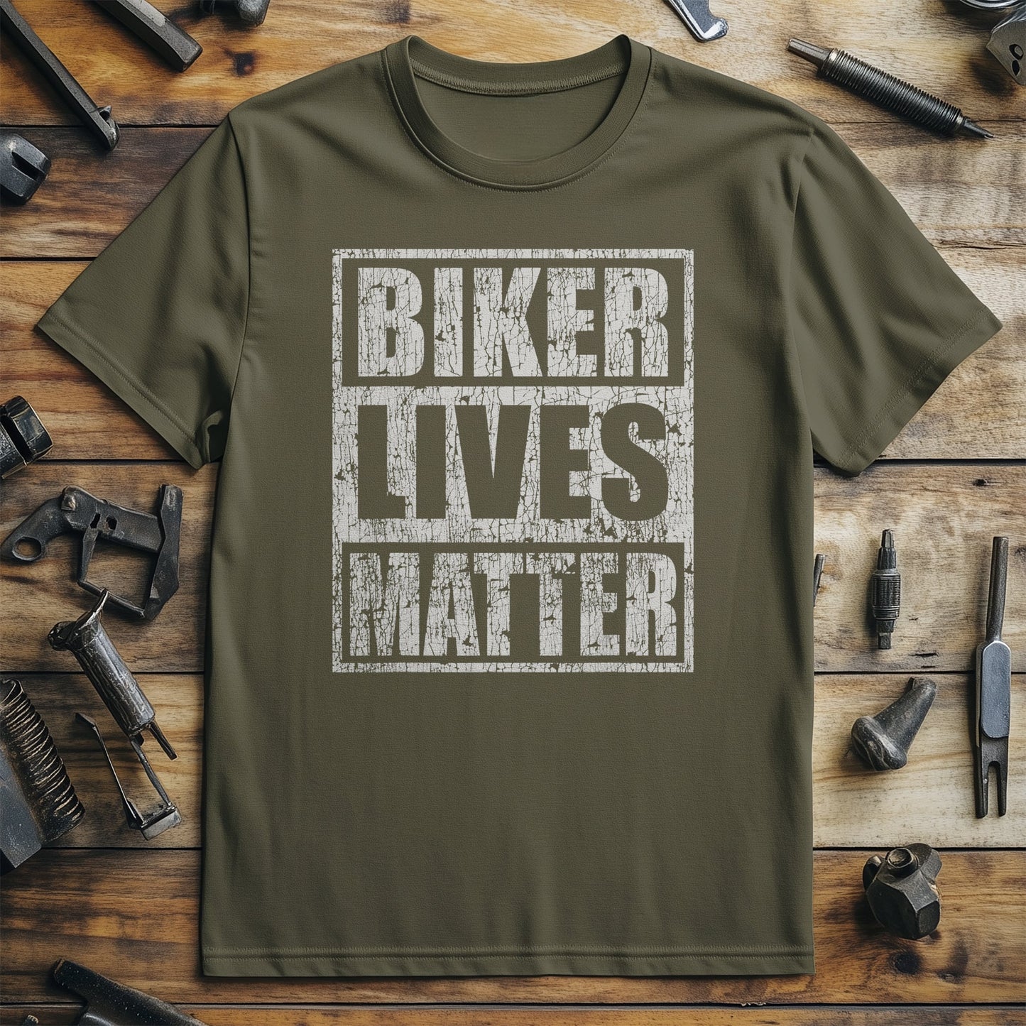 Vintage Biker Lives Matter T-Shirt