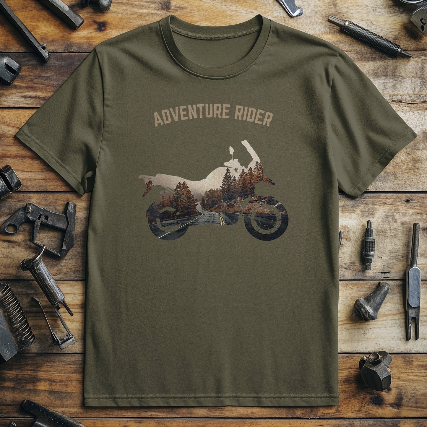 Adventure Motorcycle Biker t-shirt