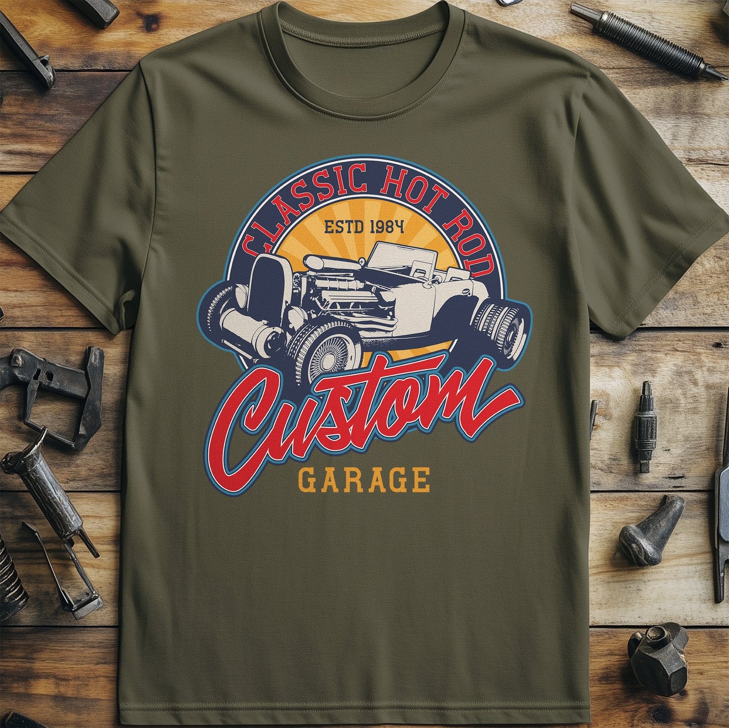 Classic Hot Rod Garage 1984 T-Shirt