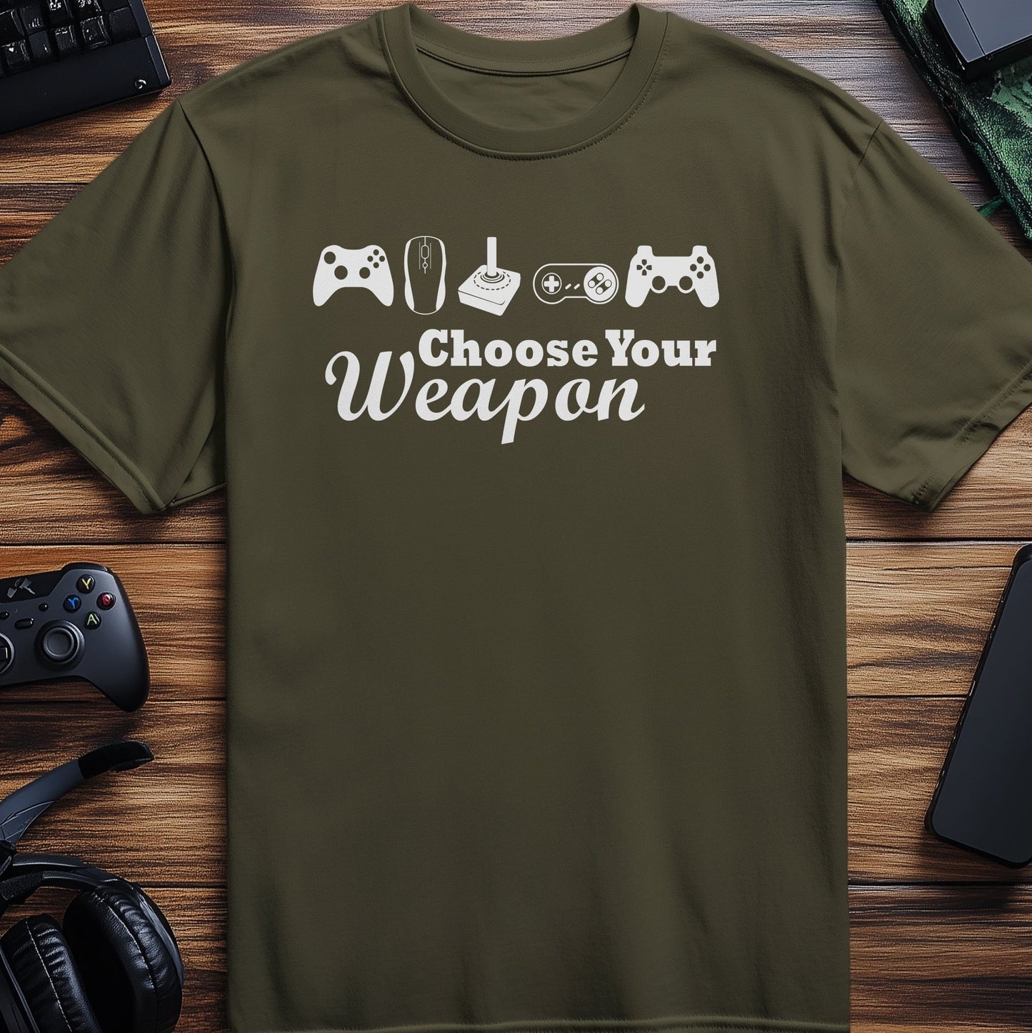 Choose Your Weapon Game T-shirt