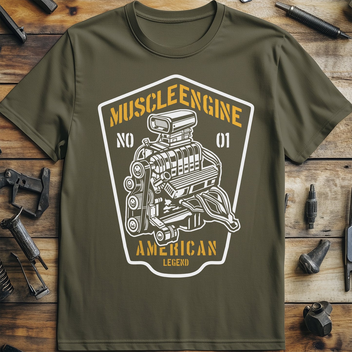 Muscle Engine American No. 1 T-Shirt