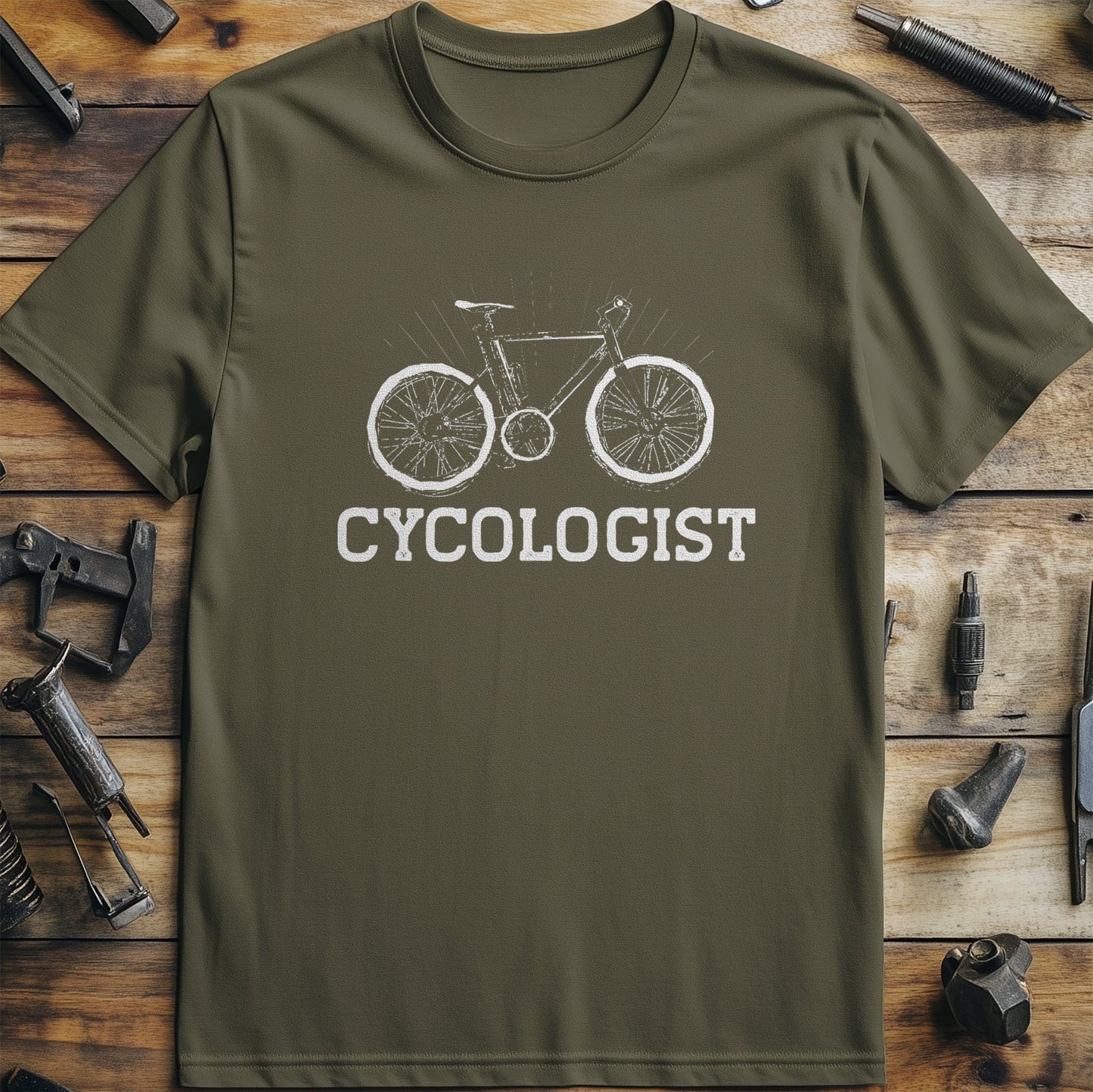 Cycling (218) T-Shirt - Pedal Power